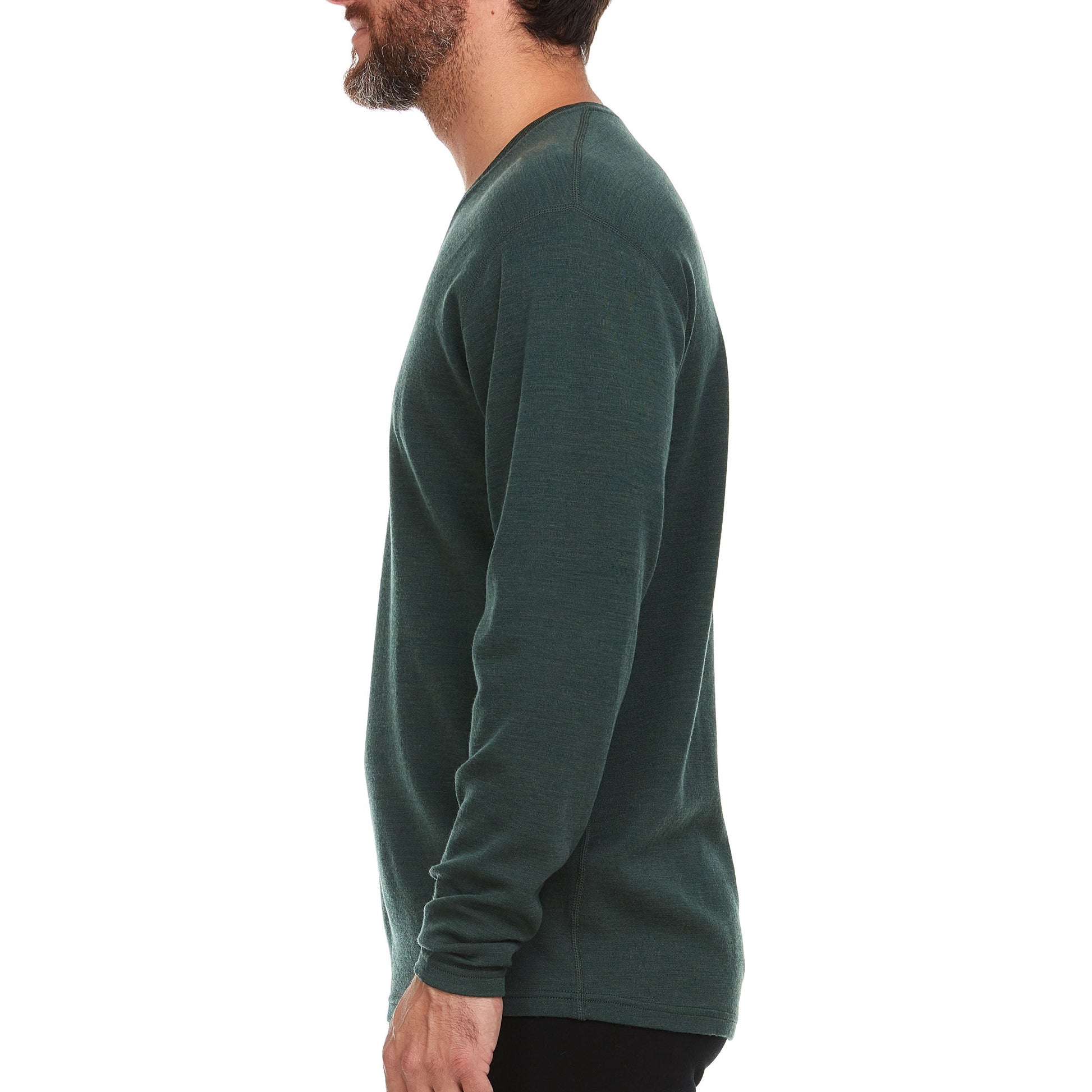 Midweight - Men's Long Sleeve V-Neck 100% Merino Wool - Concordia Style Boutique