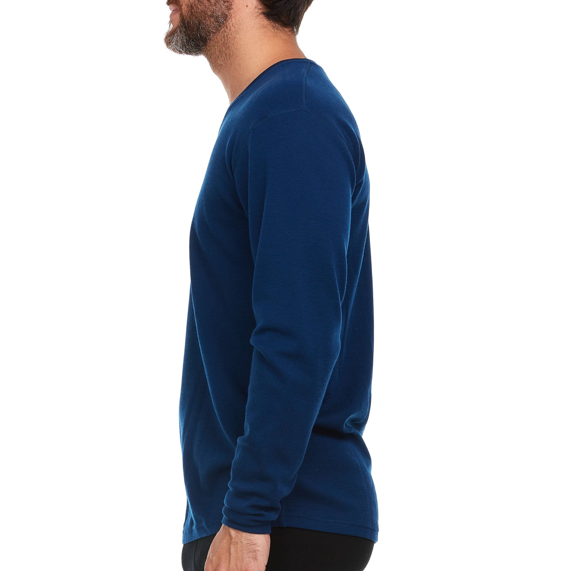 Midweight - Men's Long Sleeve V-Neck 100% Merino Wool - Concordia Style Boutique