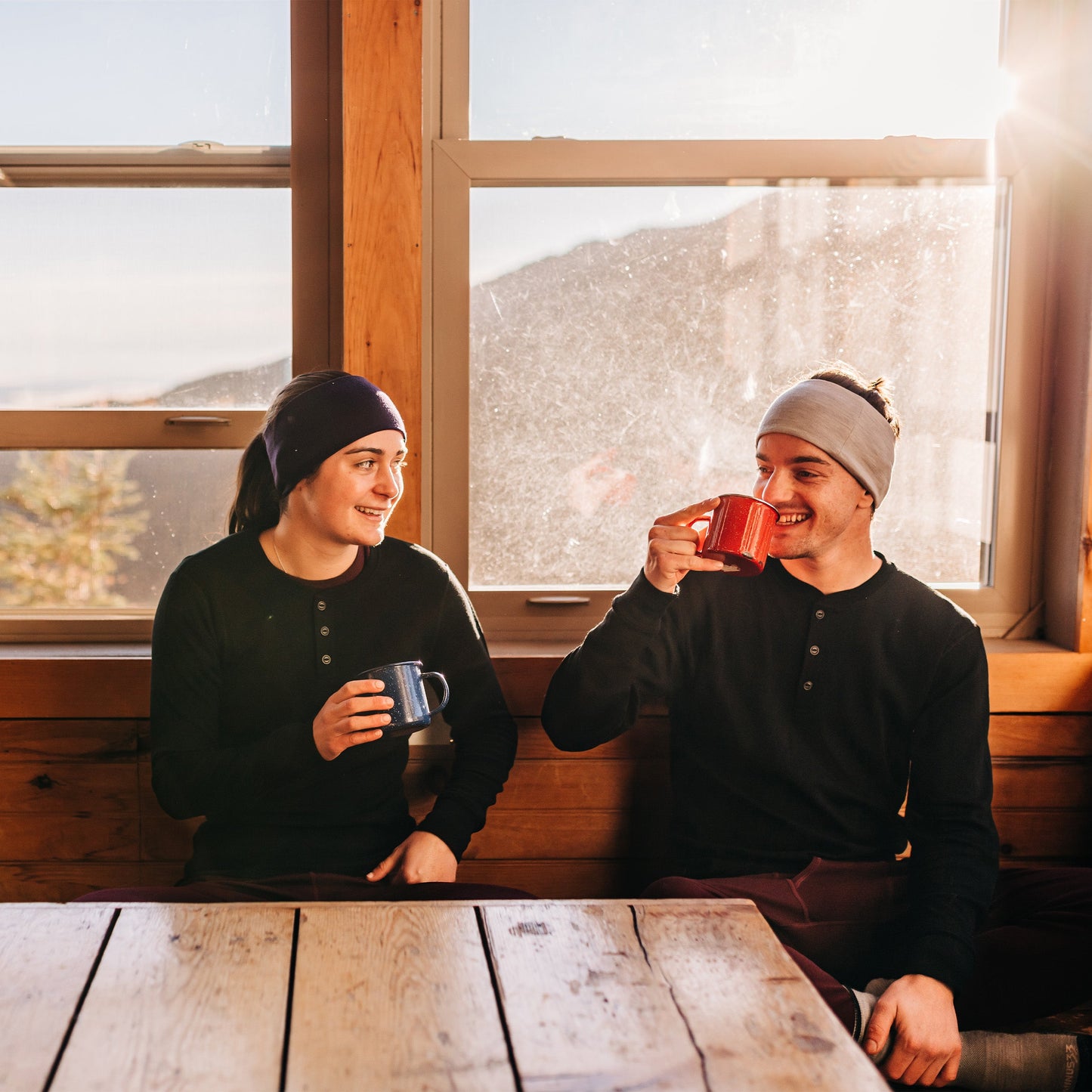 Midweight - Men's Long Sleeve Henley 100% Merino Wool - Concordia Style Boutique