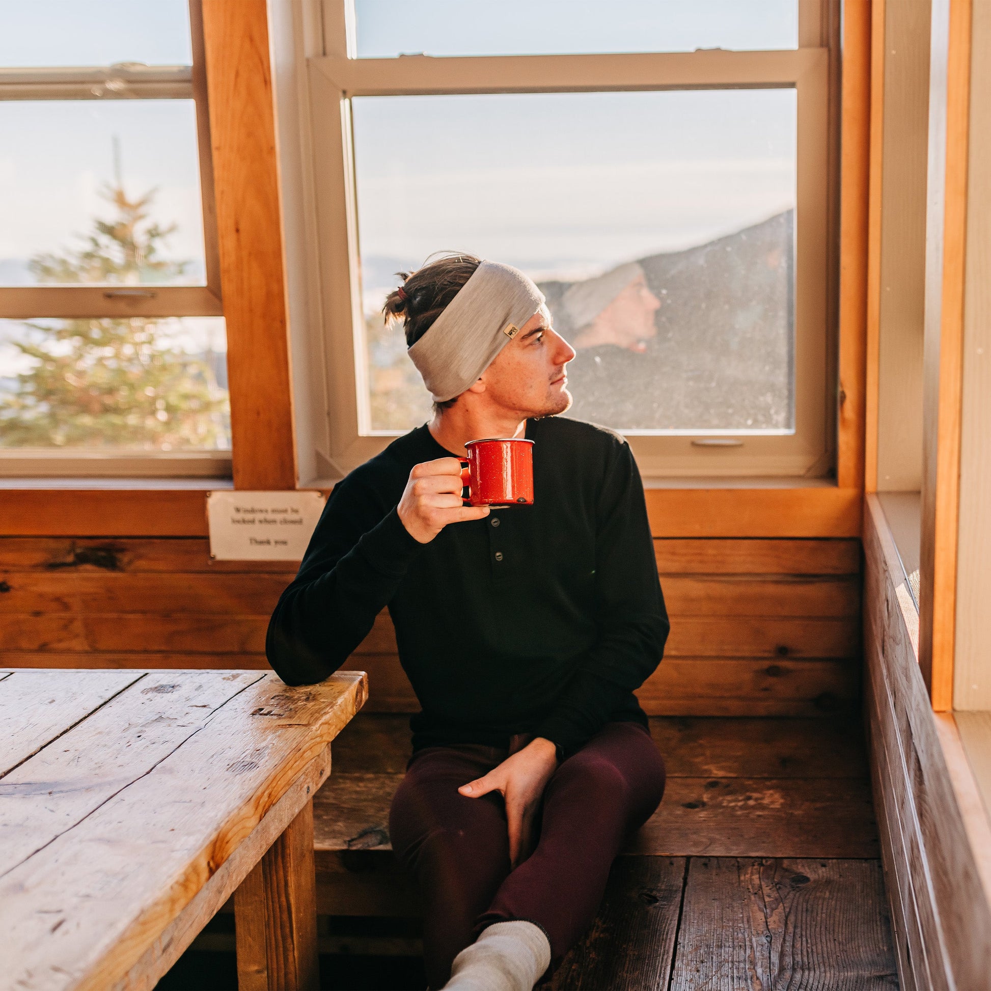 Midweight - Men's Long Sleeve Henley 100% Merino Wool - Concordia Style Boutique