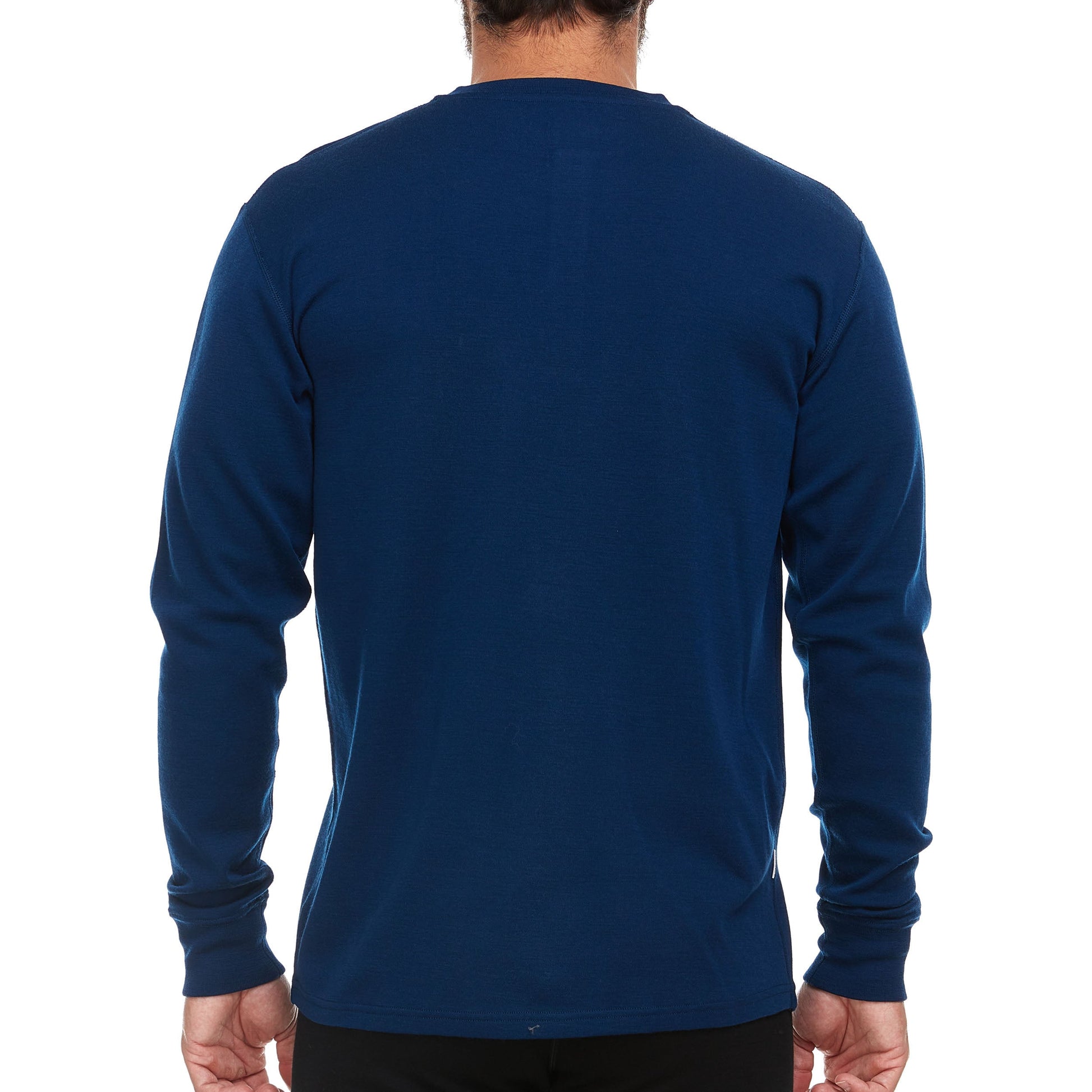 Midweight - Men's Long Sleeve Henley 100% Merino Wool - Concordia Style Boutique
