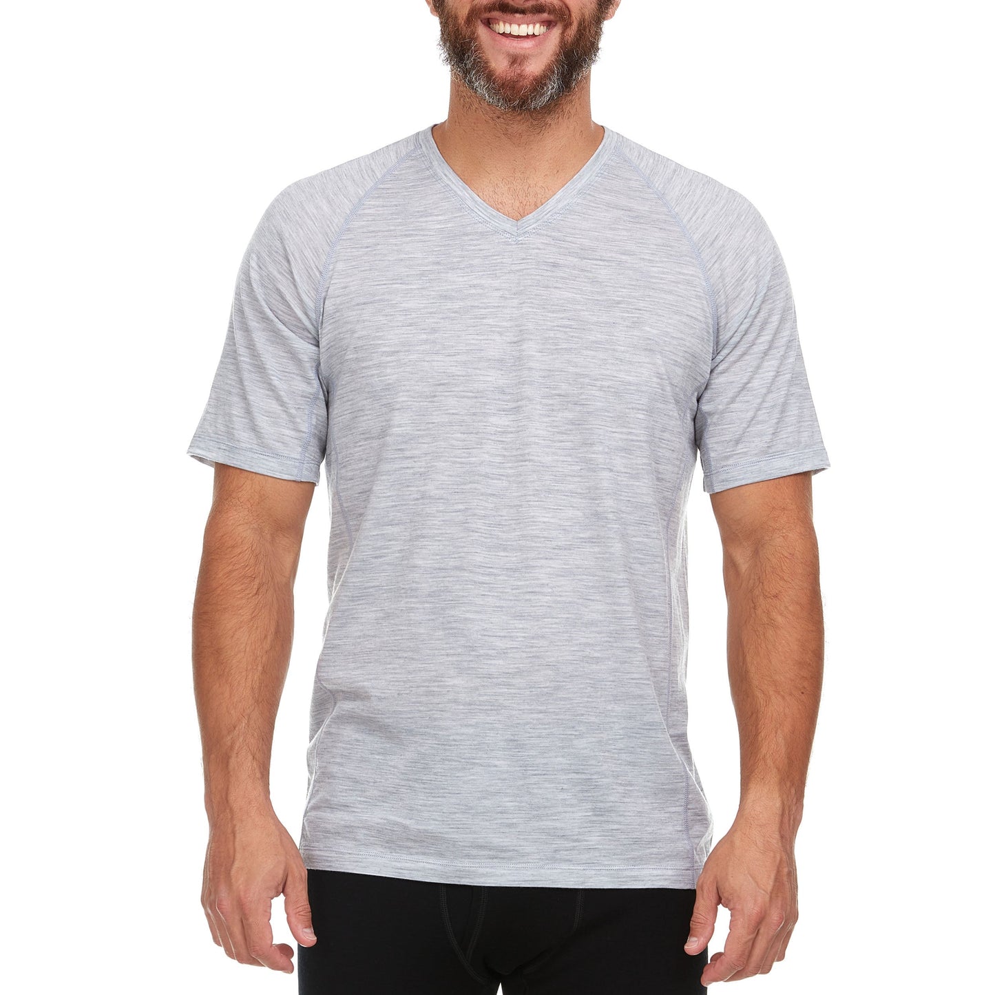 Microweight - Men's Wool V-Neck T-Shirt Woolverino - Concordia Style Boutique