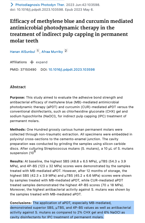 Methylene Blue Toothpaste
