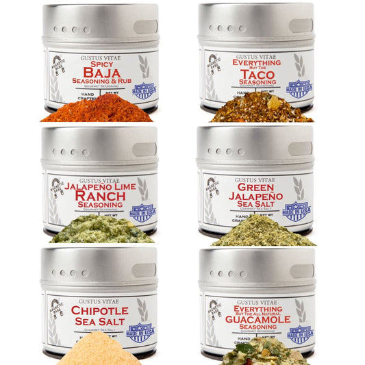 Mexican Seasoning Gift Set - Tastes of Mexico - Artisanal Spice Blends Six Pack - Concordia Style Boutique