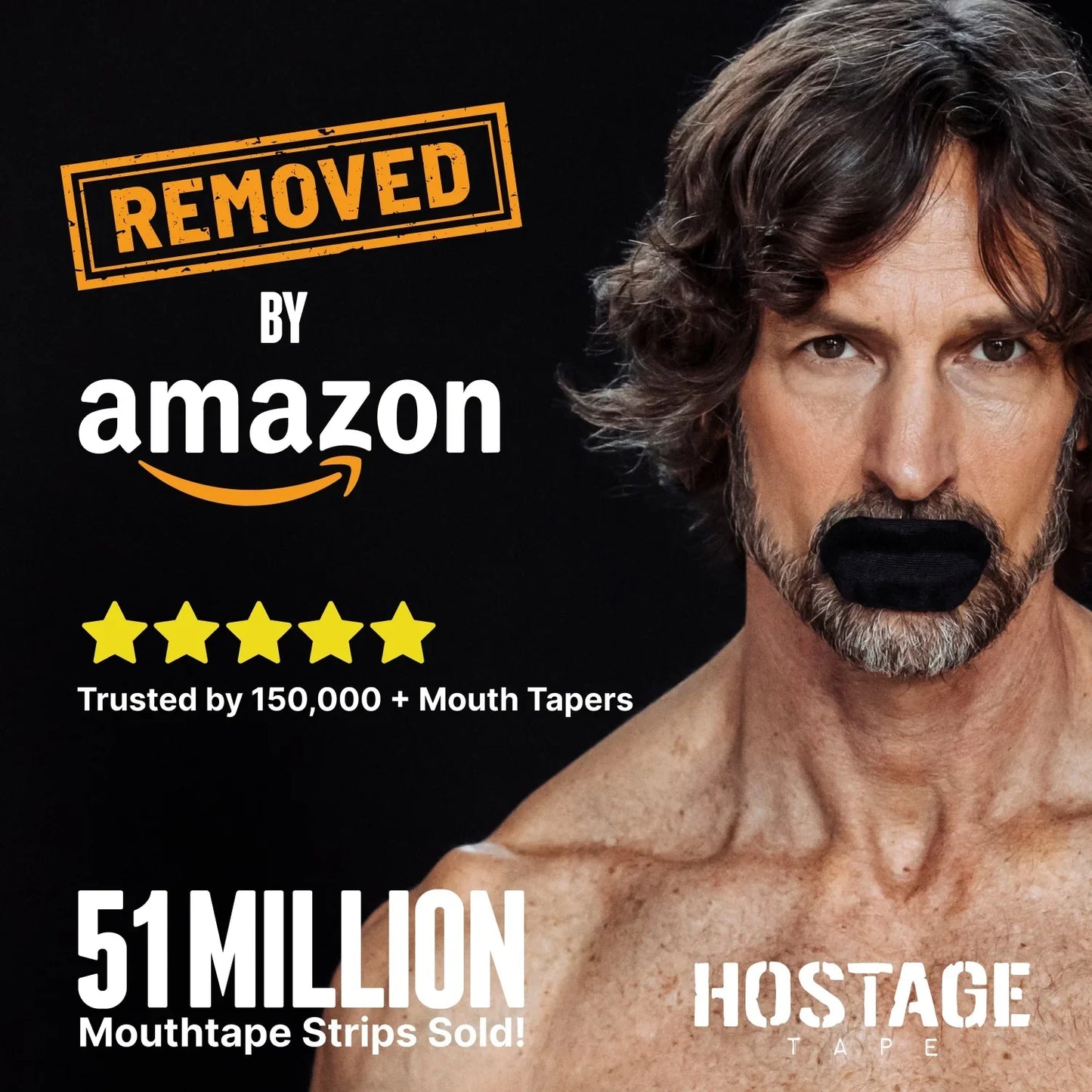 Hostage Mouth Tape - Reduces Snoring and; Enhances Sleep Quality