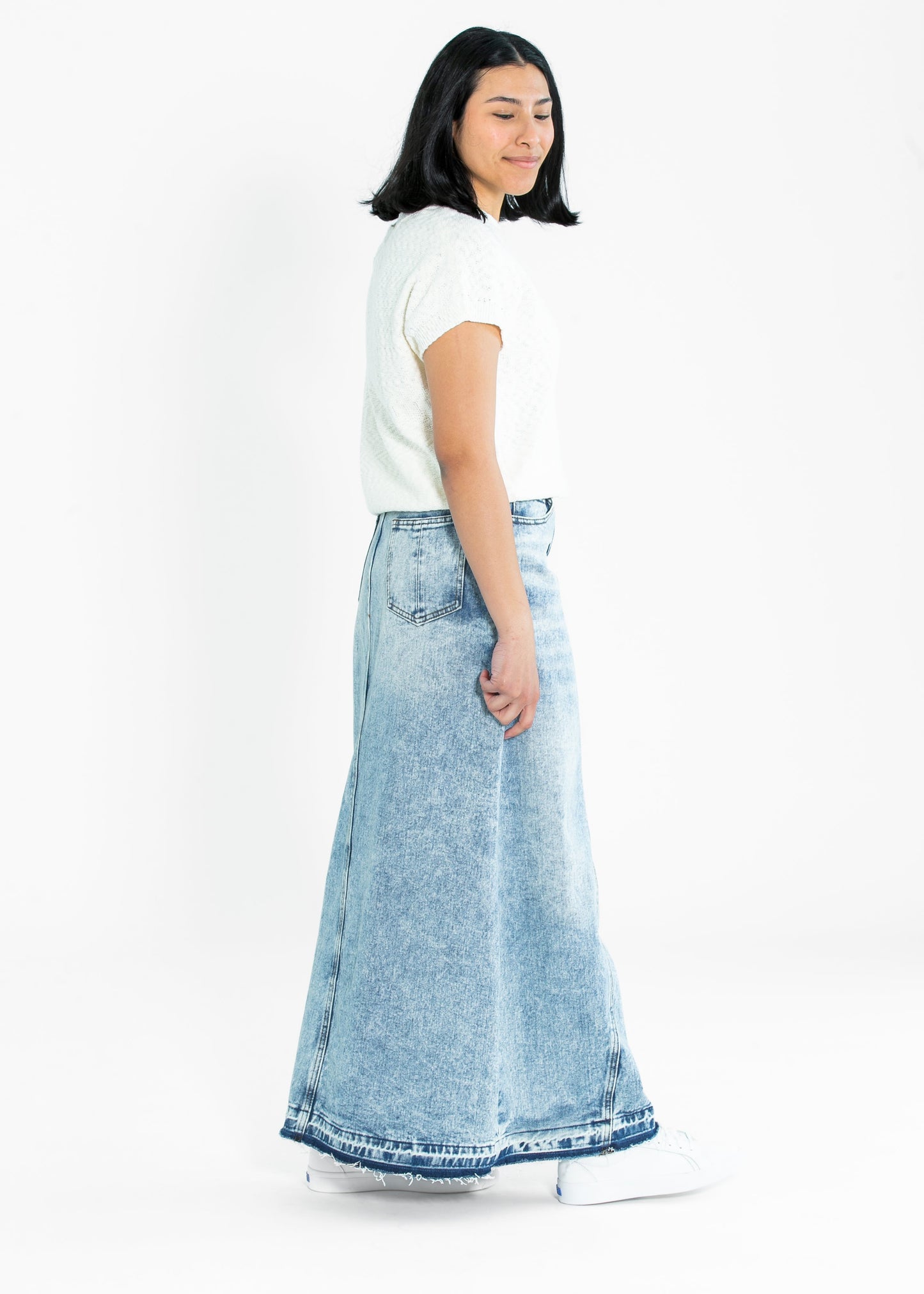 Mina Denim Maxi Skirt - Concordia Style Boutique