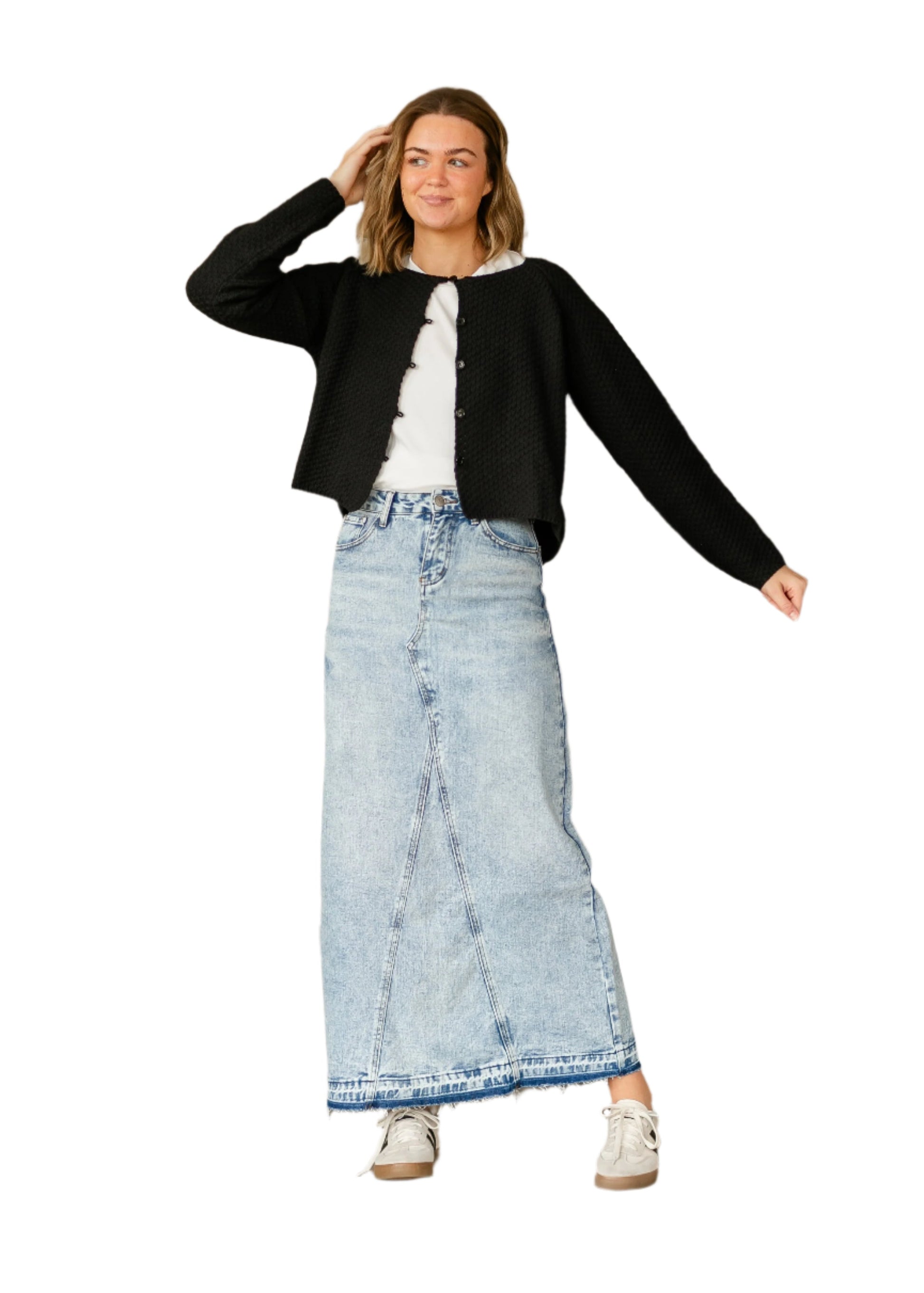 Mina Denim Maxi Skirt - Concordia Style Boutique