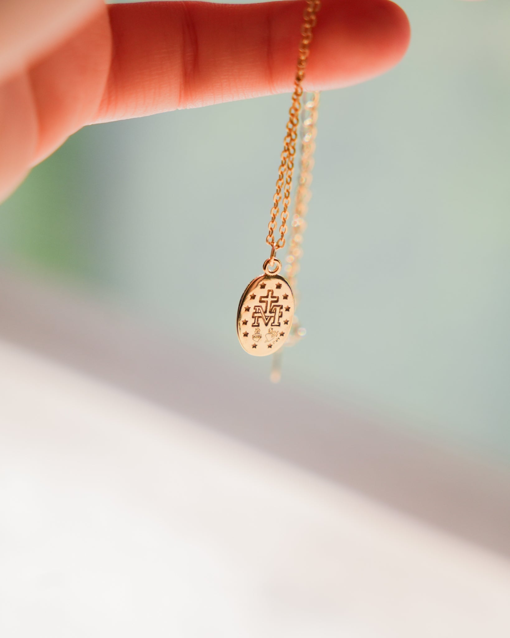 Miraculous Medal Necklace // Gold - Concordia Style Boutique