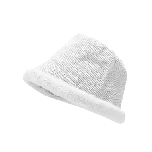 Anne Winter Bucket Hat in White