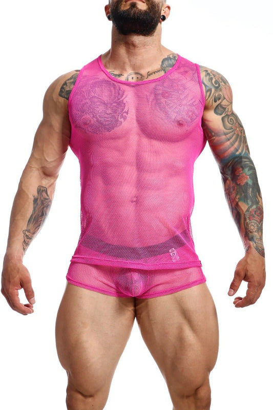 MOB Fishnet Boxer HotPink