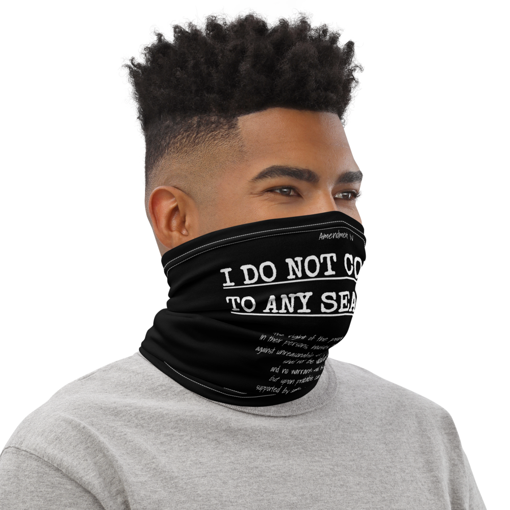 I Do Not Consent to Searches Facemask - Concordia Style Boutique