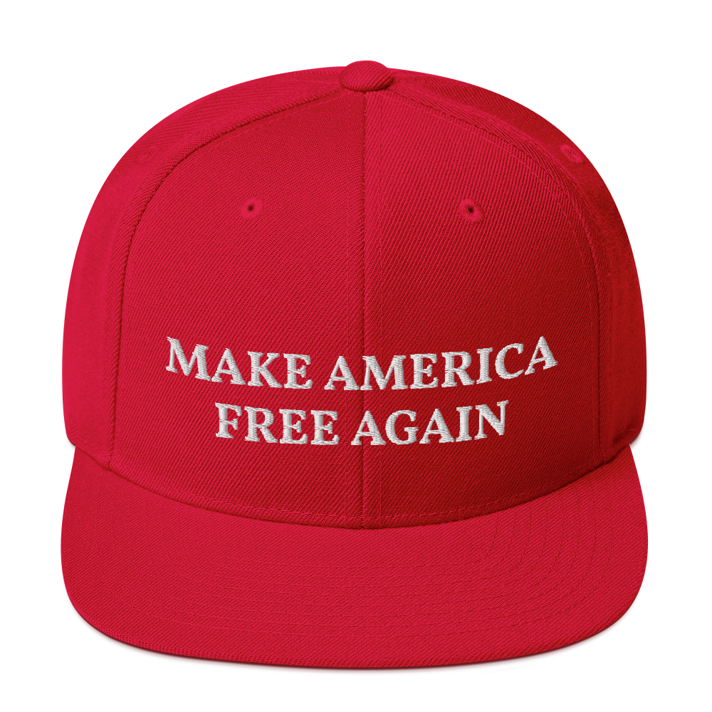 Make America Free Again Snapback Hat - Concordia Style Boutique