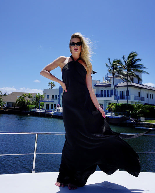 Monaco Maxi Dress - Plisse - Concordia Style Boutique