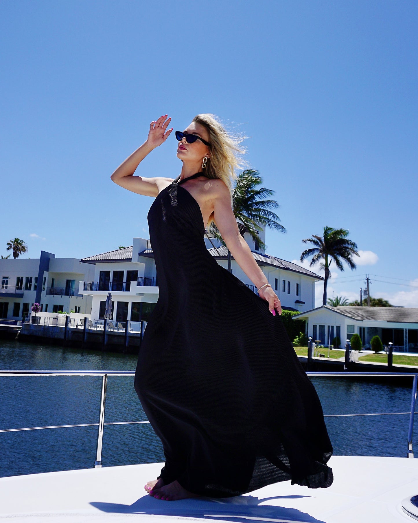 Monaco Maxi Dress - Plisse - Concordia Style Boutique