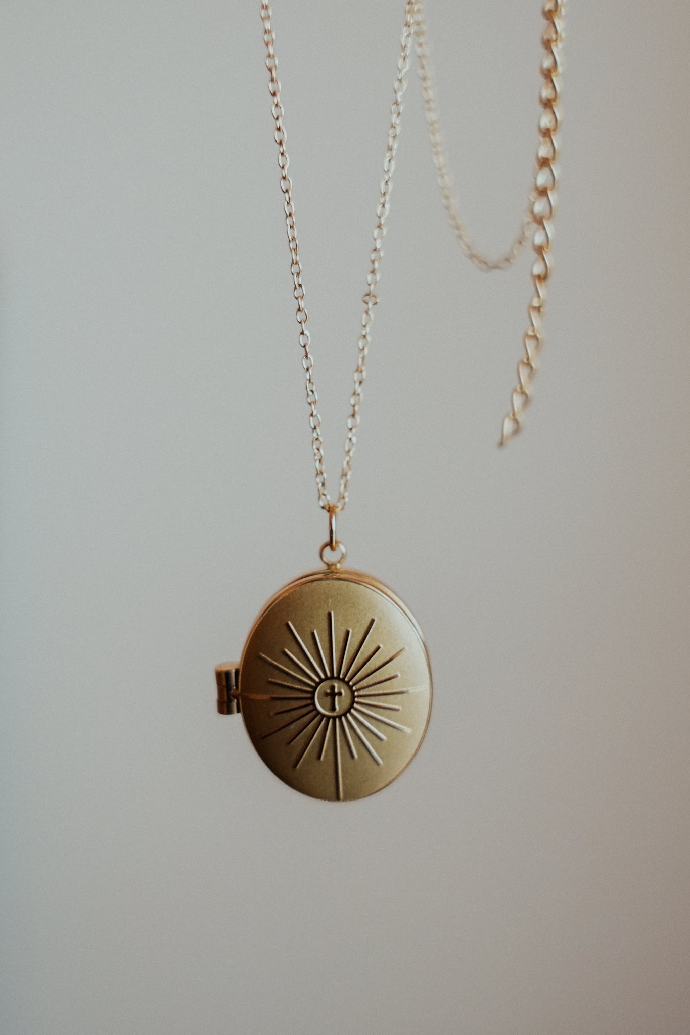 Monstrance Gold Locket - Concordia Style Boutique