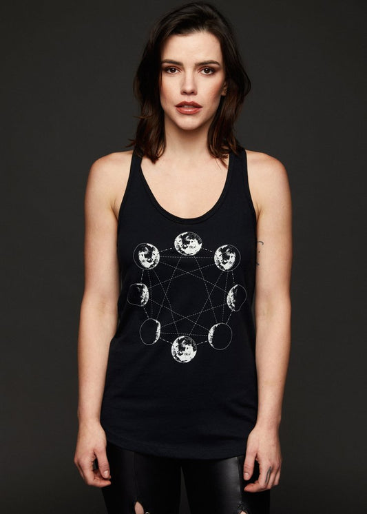Twilight Galaxy Moon Phases Tank Top - Concordia Style Boutique