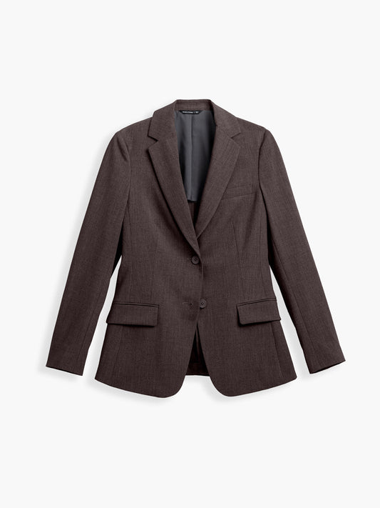 Women's Velocity Tailored Blazer - Dark Chocolate Heather - Concordia Style Boutique