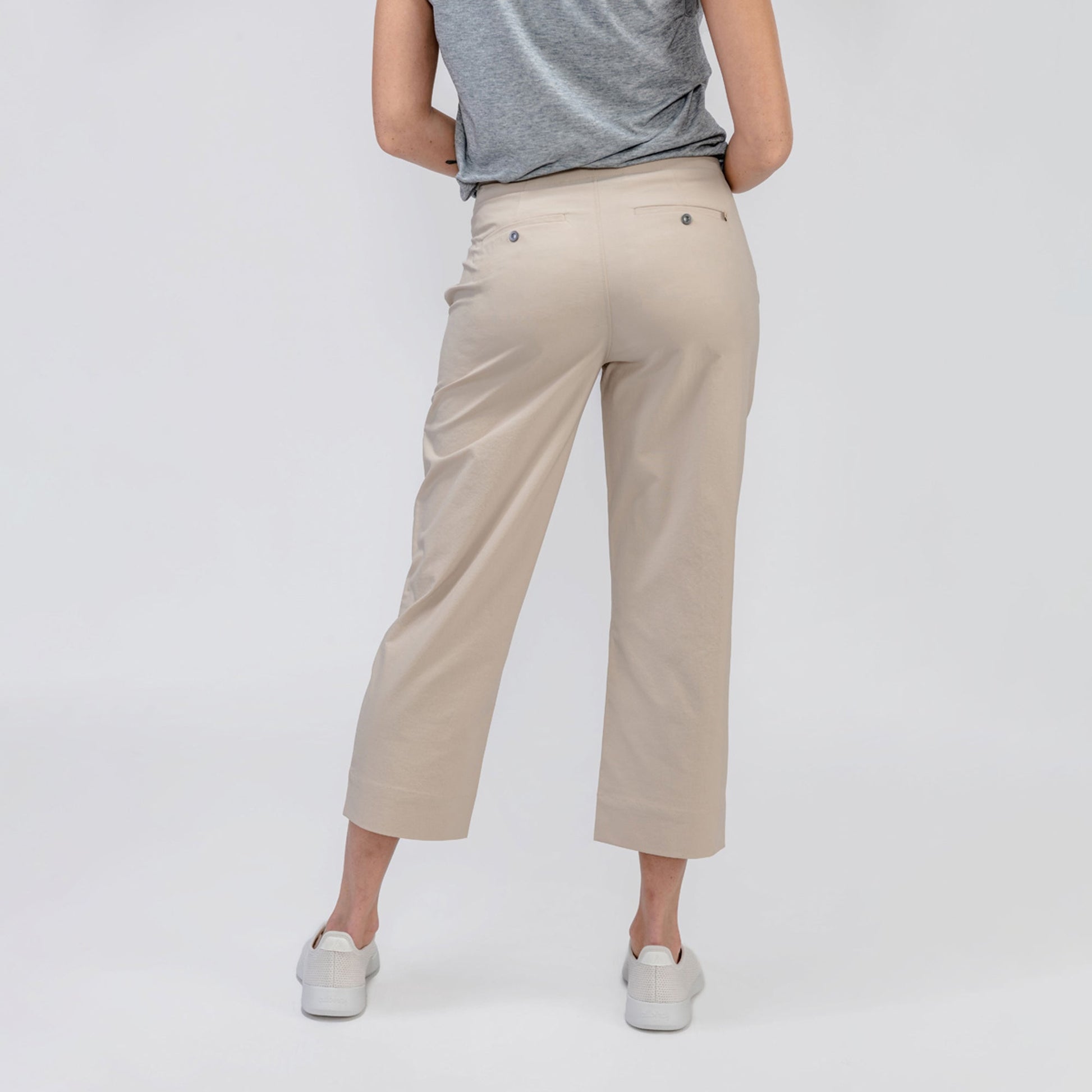 Women's Pace Poplin Cropped Chino - Buff - Concordia Style Boutique