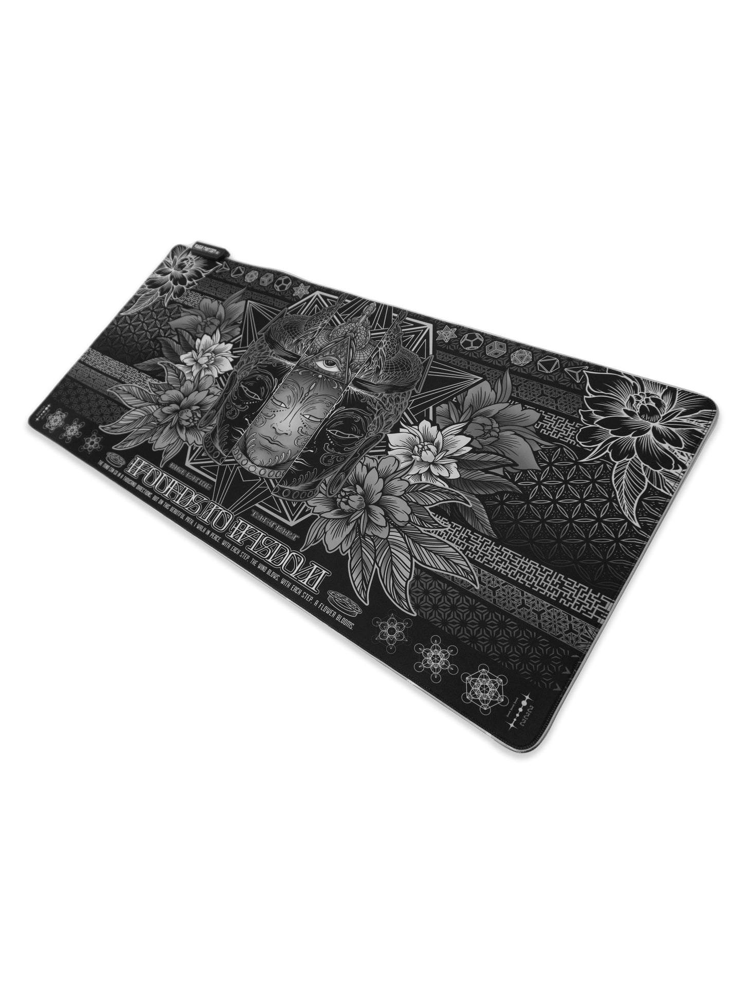 WOUNDS TO WISDOM V1 • MONOCHROME • XXL RGB GAMING MOUSEPAD - Concordia Style Boutique
