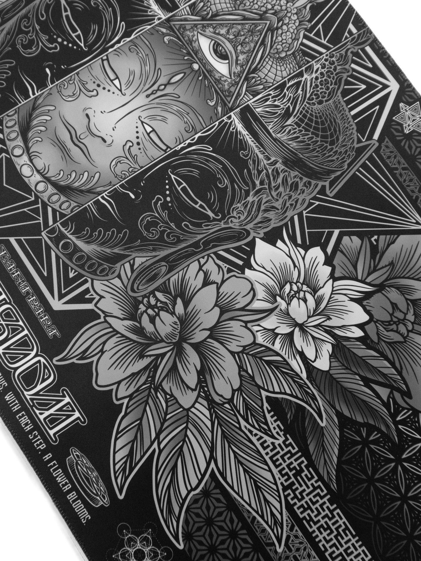 WOUNDS TO WISDOM V1 • MONOCHROME • XXL RGB GAMING MOUSEPAD - Concordia Style Boutique