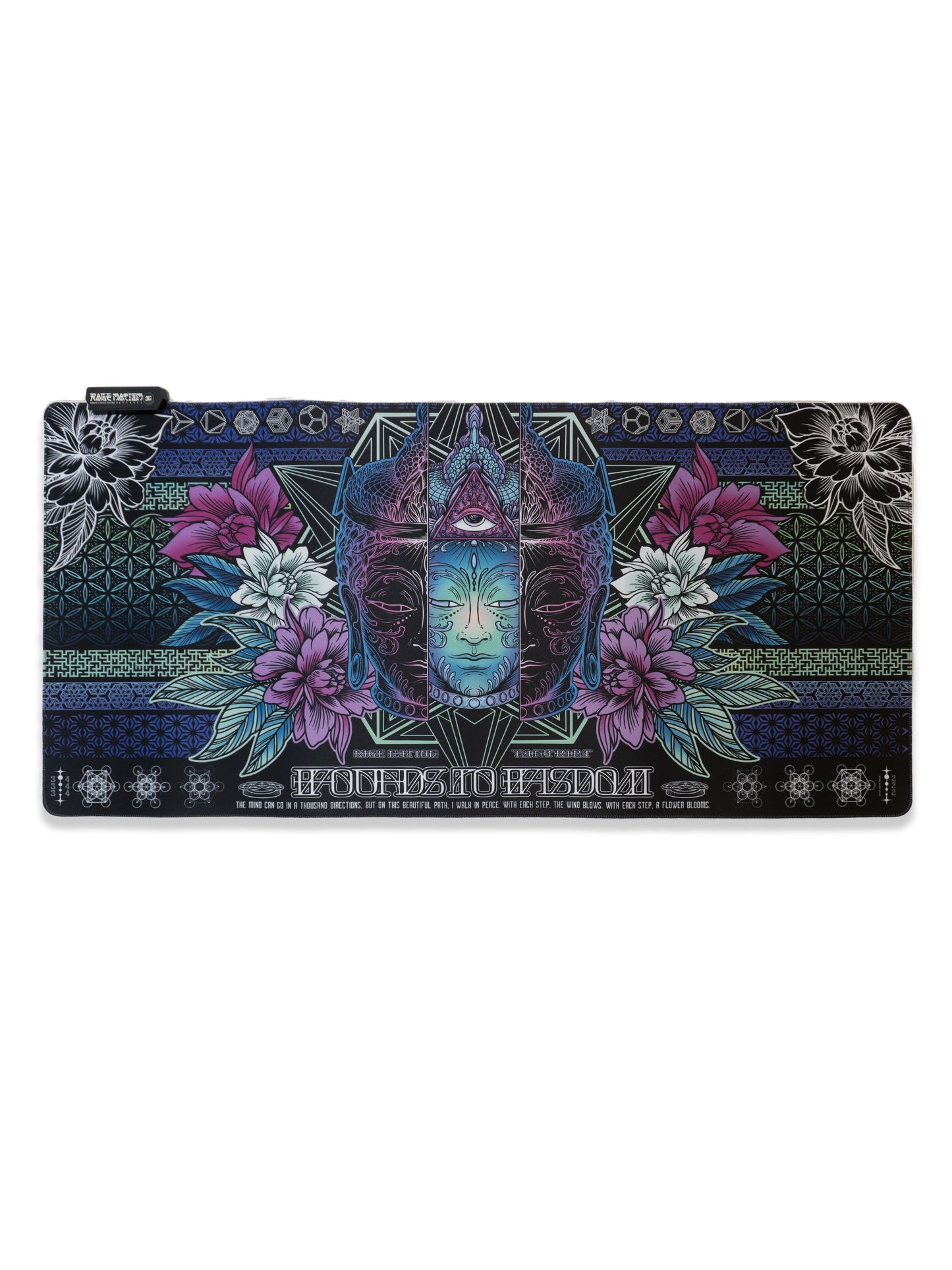 WOUNDS TO WISDOM V2 • ETHEREAL HUES • XXL RGB GAMING MOUSEPAD - Concordia Style Boutique