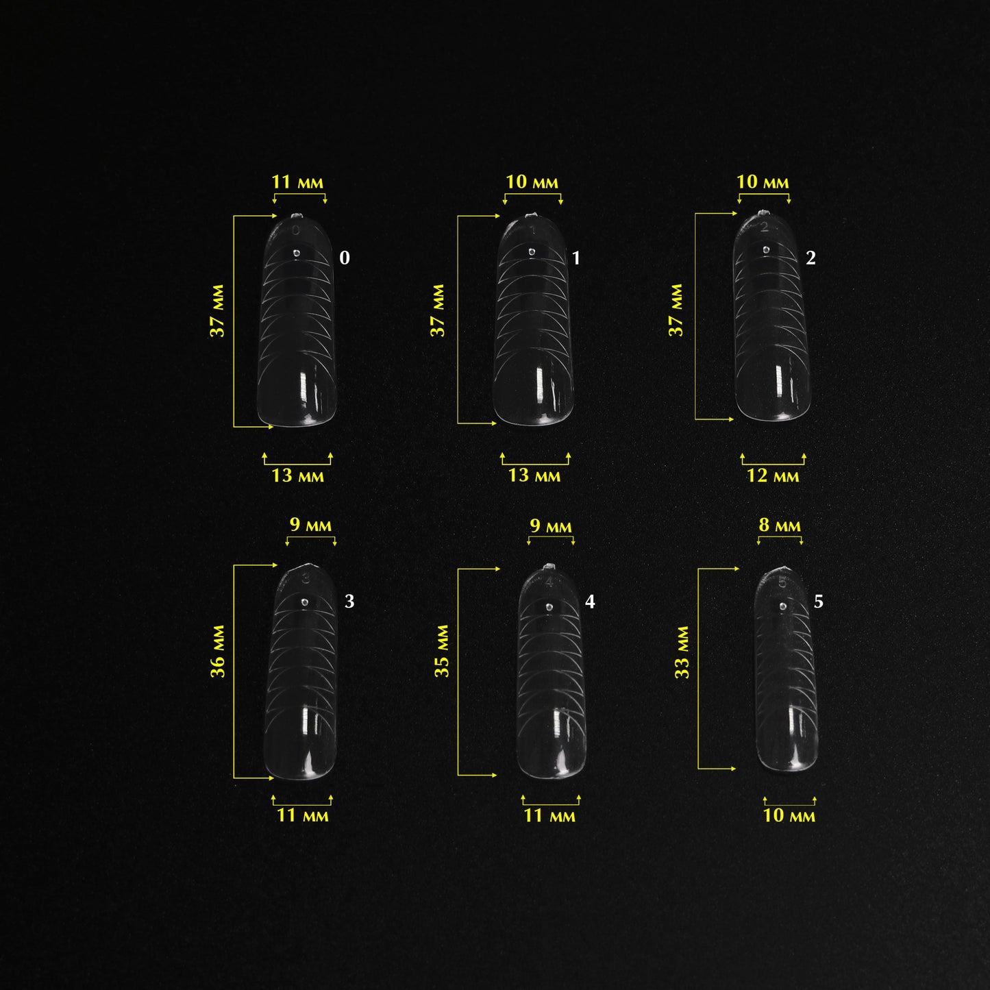 KOMILFO ACRY GEL TOP NAIL FORMS, MULTISHAPE. TOP FORMS FOR BUILDING, UNIVERSAL, 120 PIECES  456062