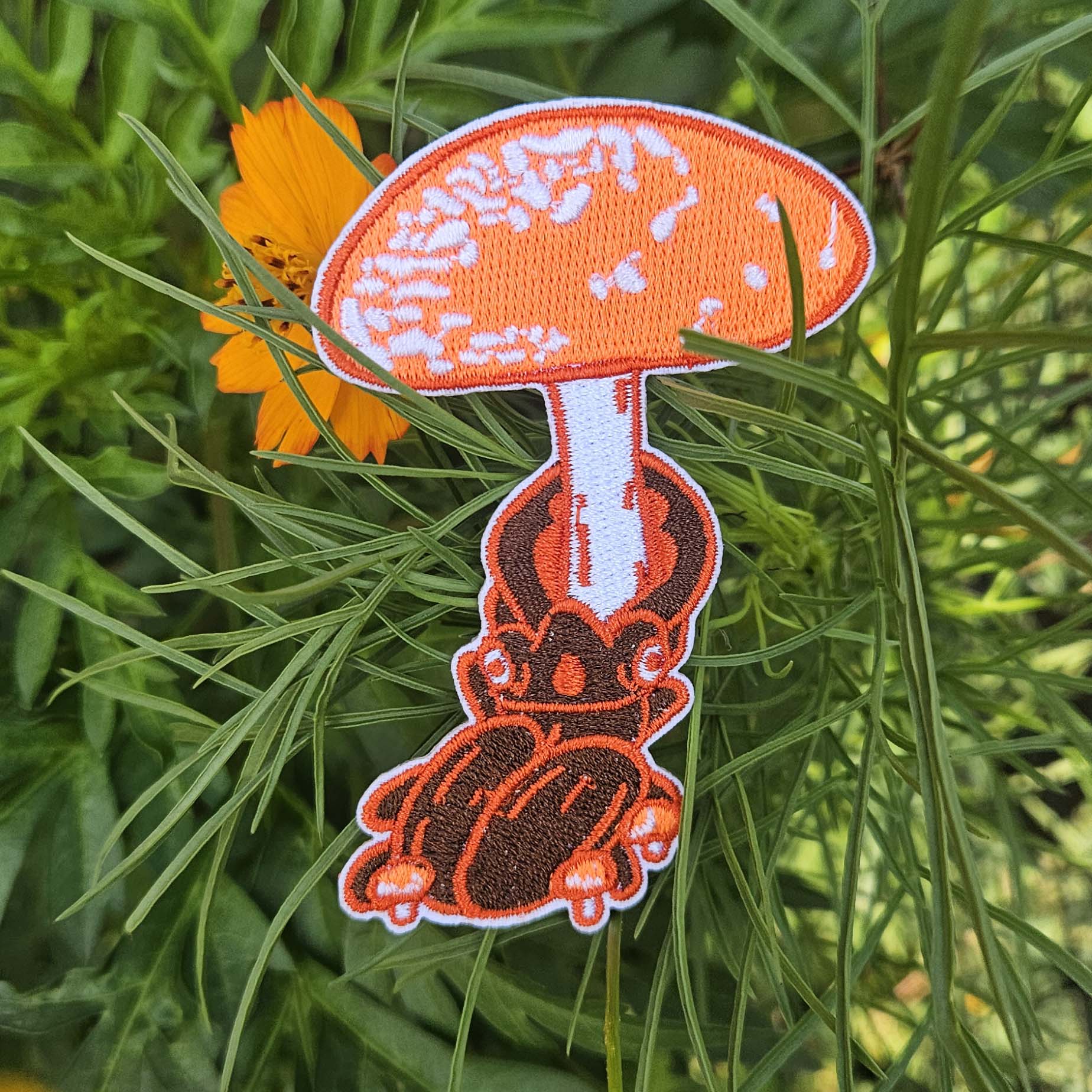 Mushroom Beetle Iron on Patch - Concordia Style Boutique
