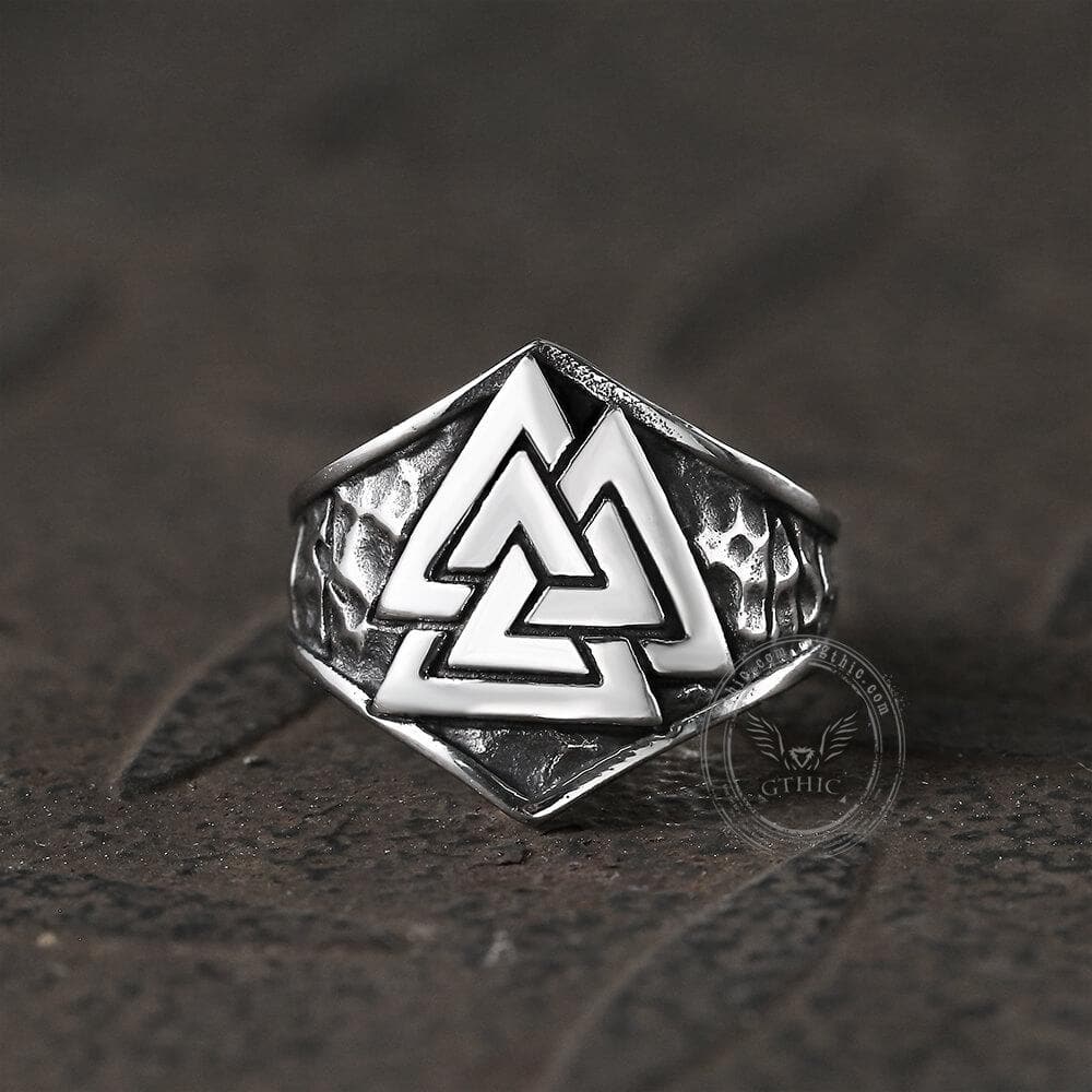 Mysterious Valknut Symbol Stainless Steel Ring