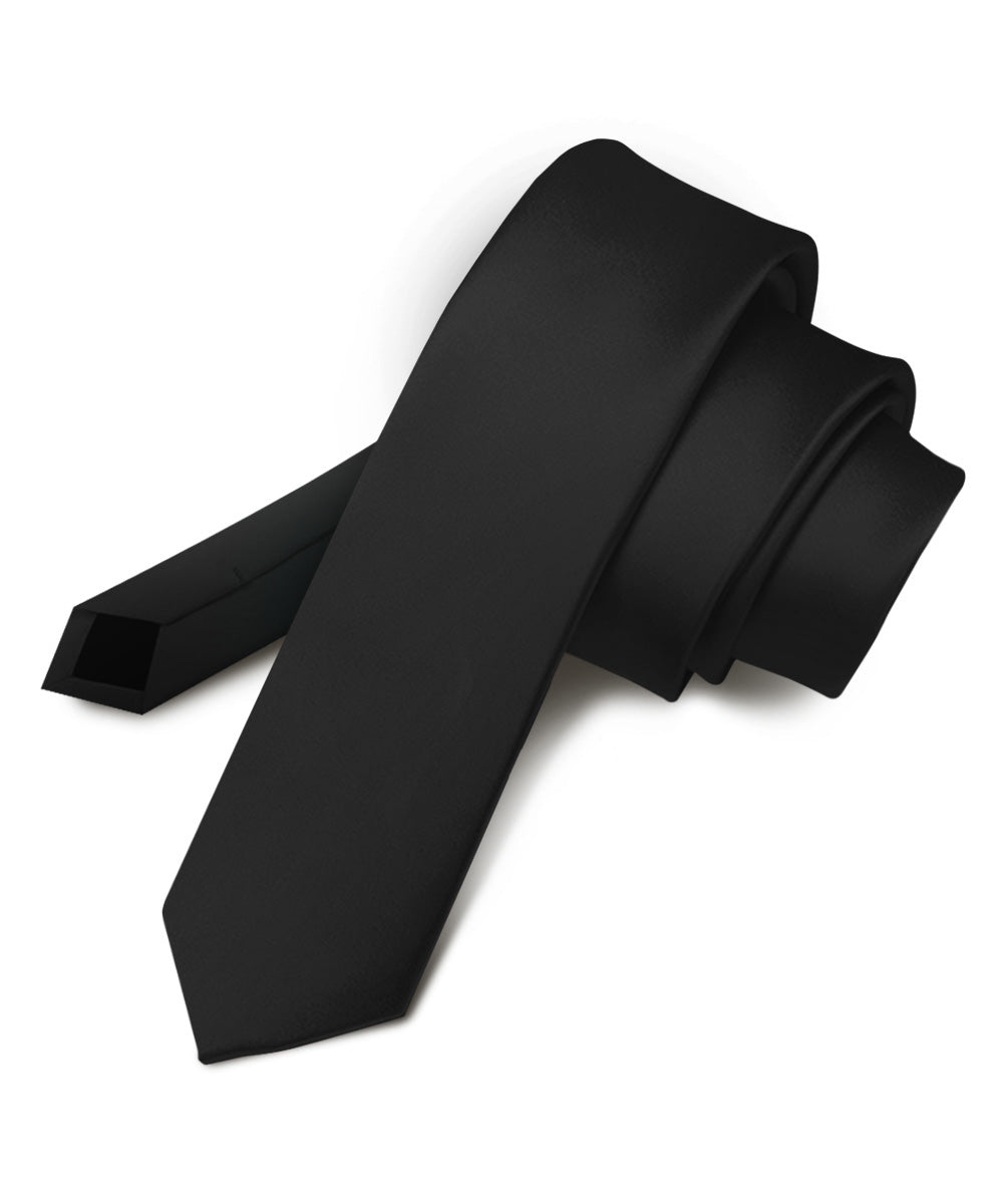 Vittorio Farina Men's Satin Skinny Necktie