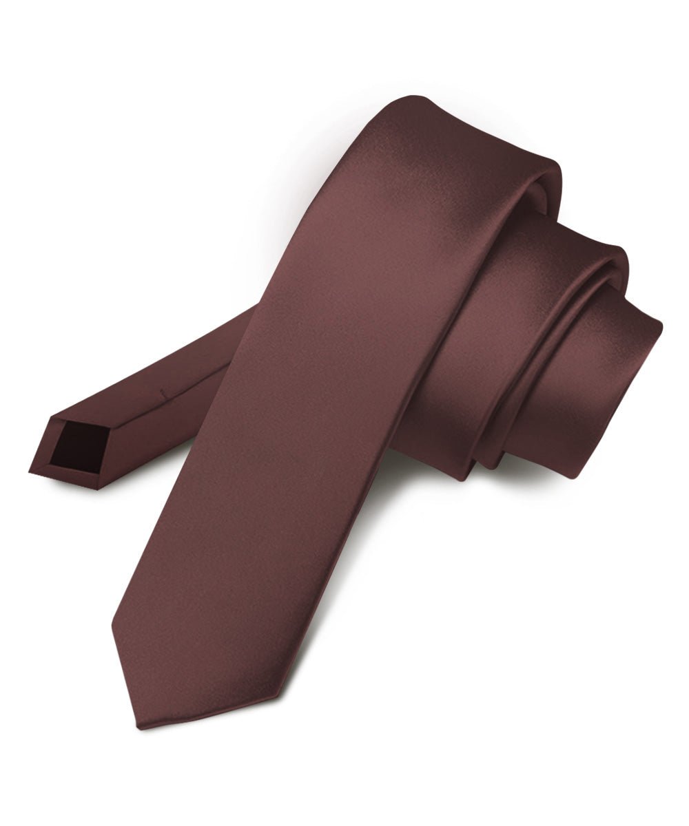 Vittorio Farina Men's Satin Skinny Necktie