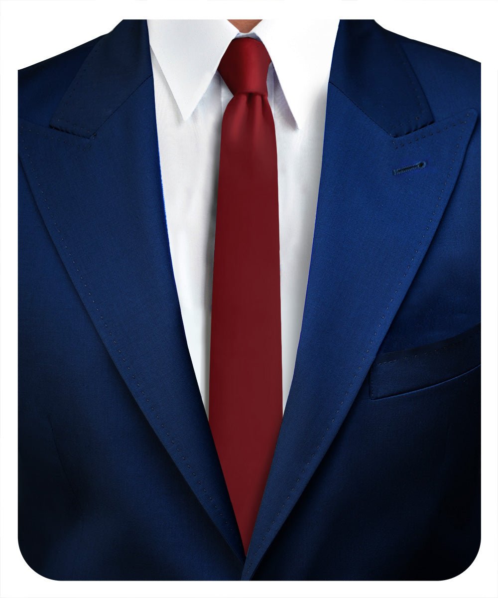 Vittorio Farina Men's Satin Skinny Necktie