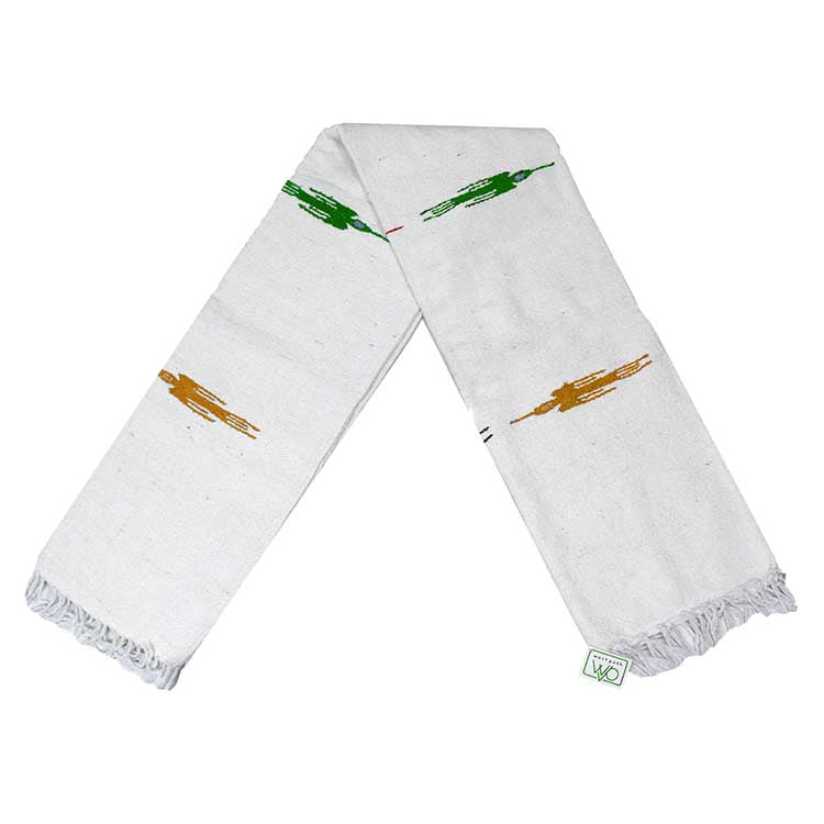Namaste White Baja Thunderbird Yoga Blanket - Concordia Style Boutique