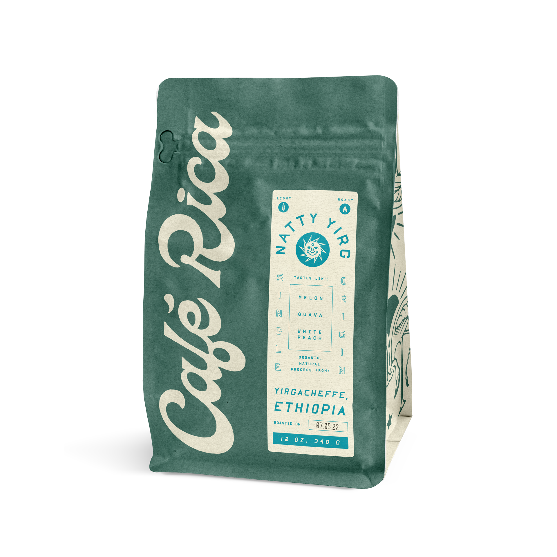 Cafe Rica’s Natty Yirg - Natural Ethiopian - 340g - Concordia Style Boutique