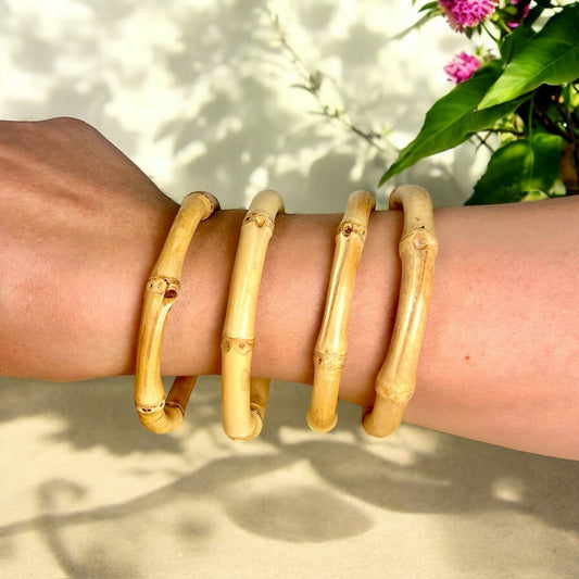 Natural Bamboo Bangle Bracelet - Concordia Style Boutique