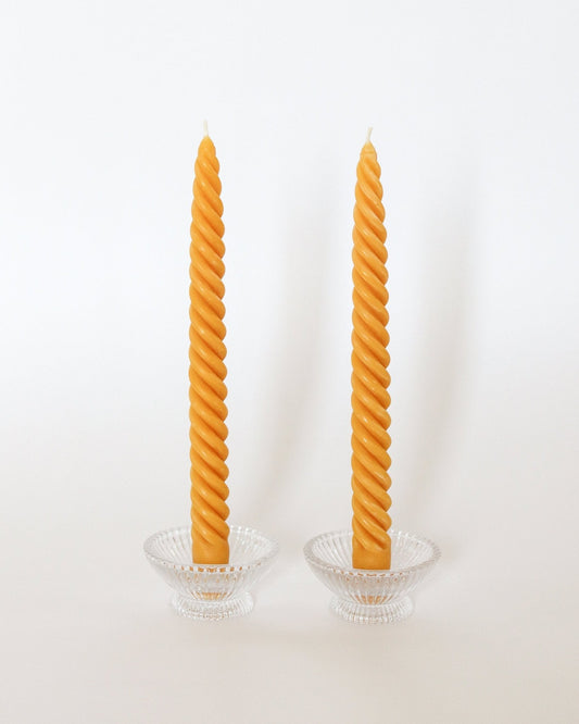 Natural Yellow Dinner Tapers - Set of 2 - Concordia Style Boutique