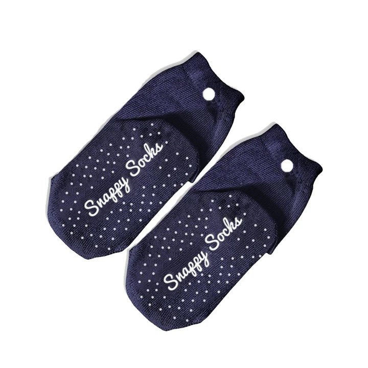 Navy Never Slip Socks - Single Pair
