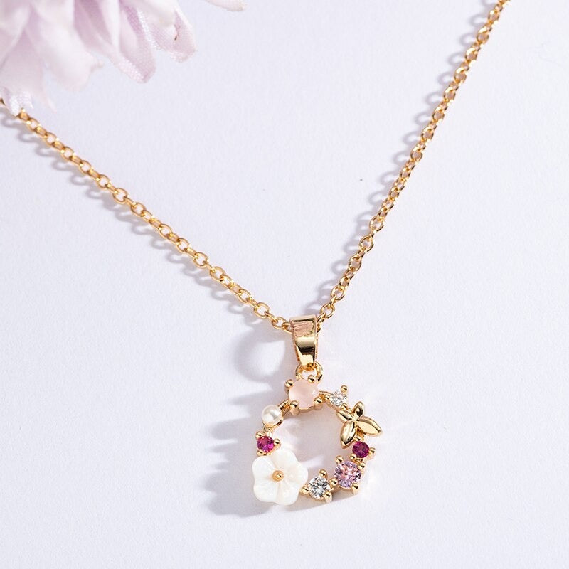 FLOWER GARLAND NECKLACE - Concordia Style Boutique