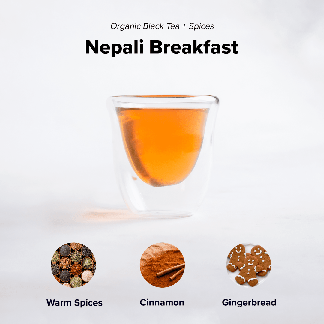 Nepali Breakfast (Classic Chai) - 15 Pyramid Tea Bags - Concordia Style Boutique