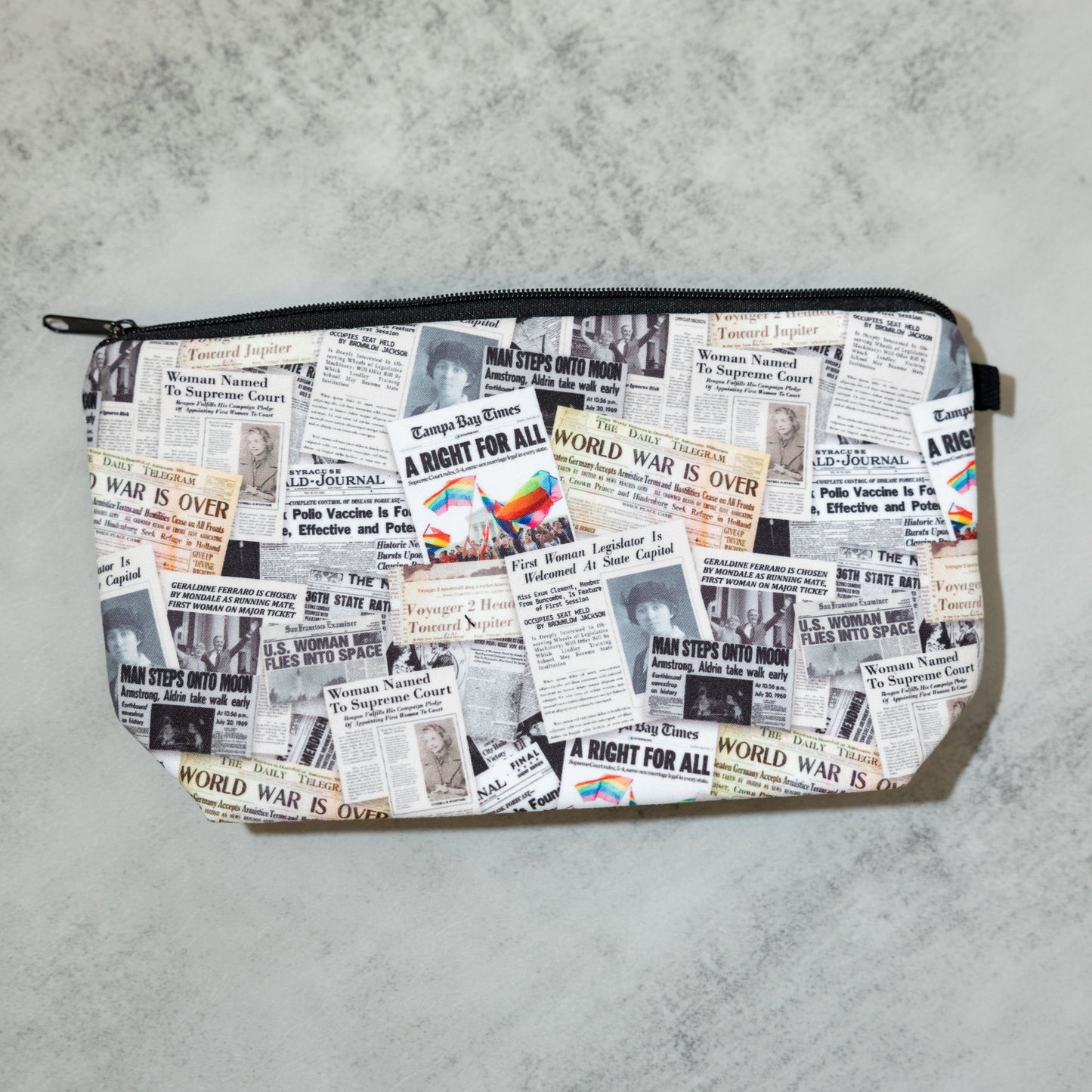 Happy Headlines Pouch