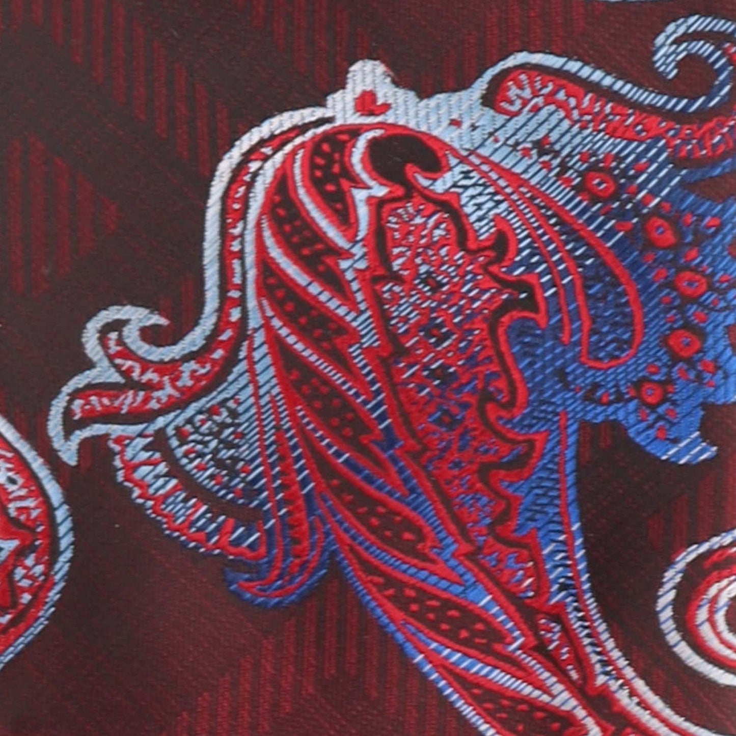 Vittorio Farina Men's Paisley Design Necktie & Pocket Square