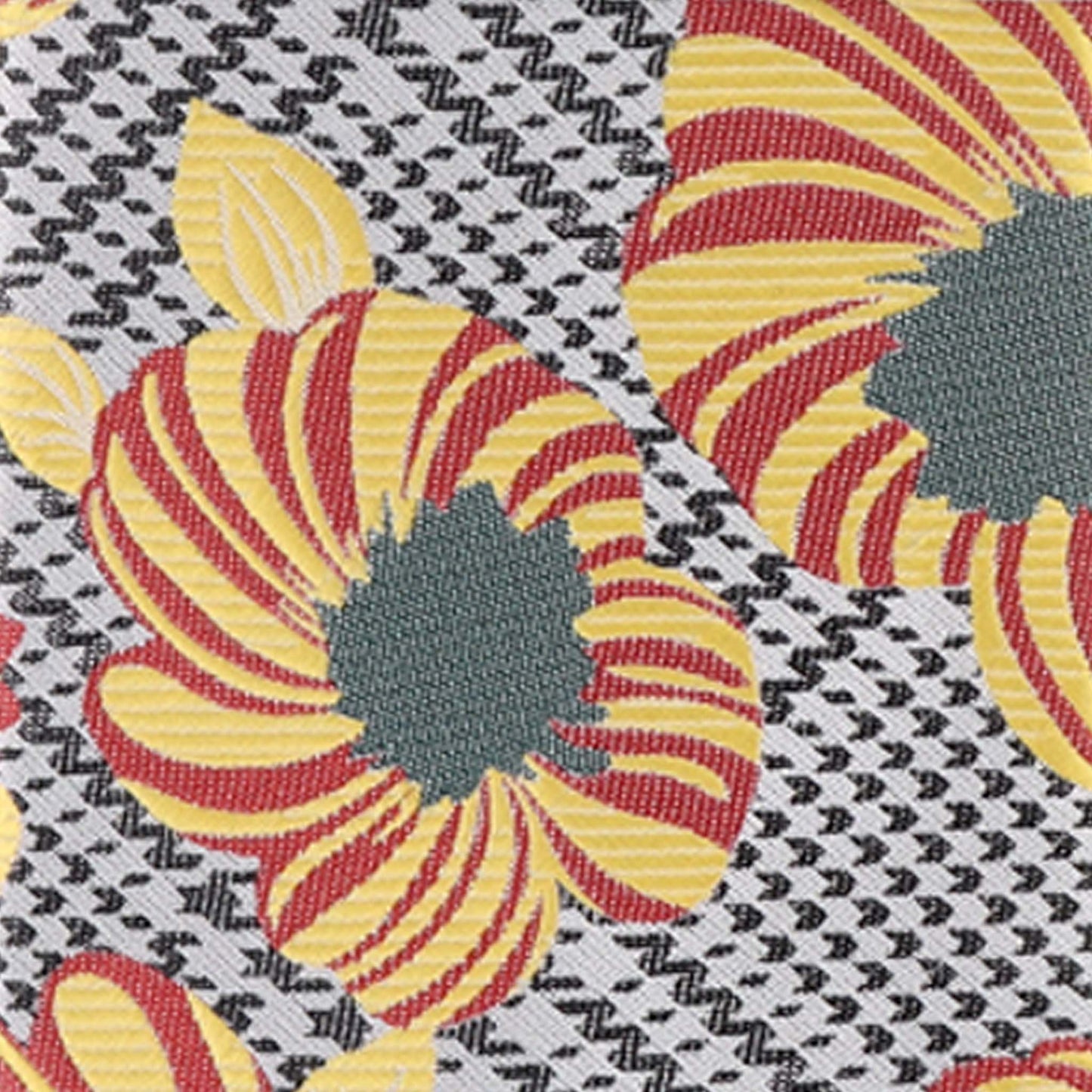 Vittorio Farina Men's Floral Design Necktie & Pocket Square