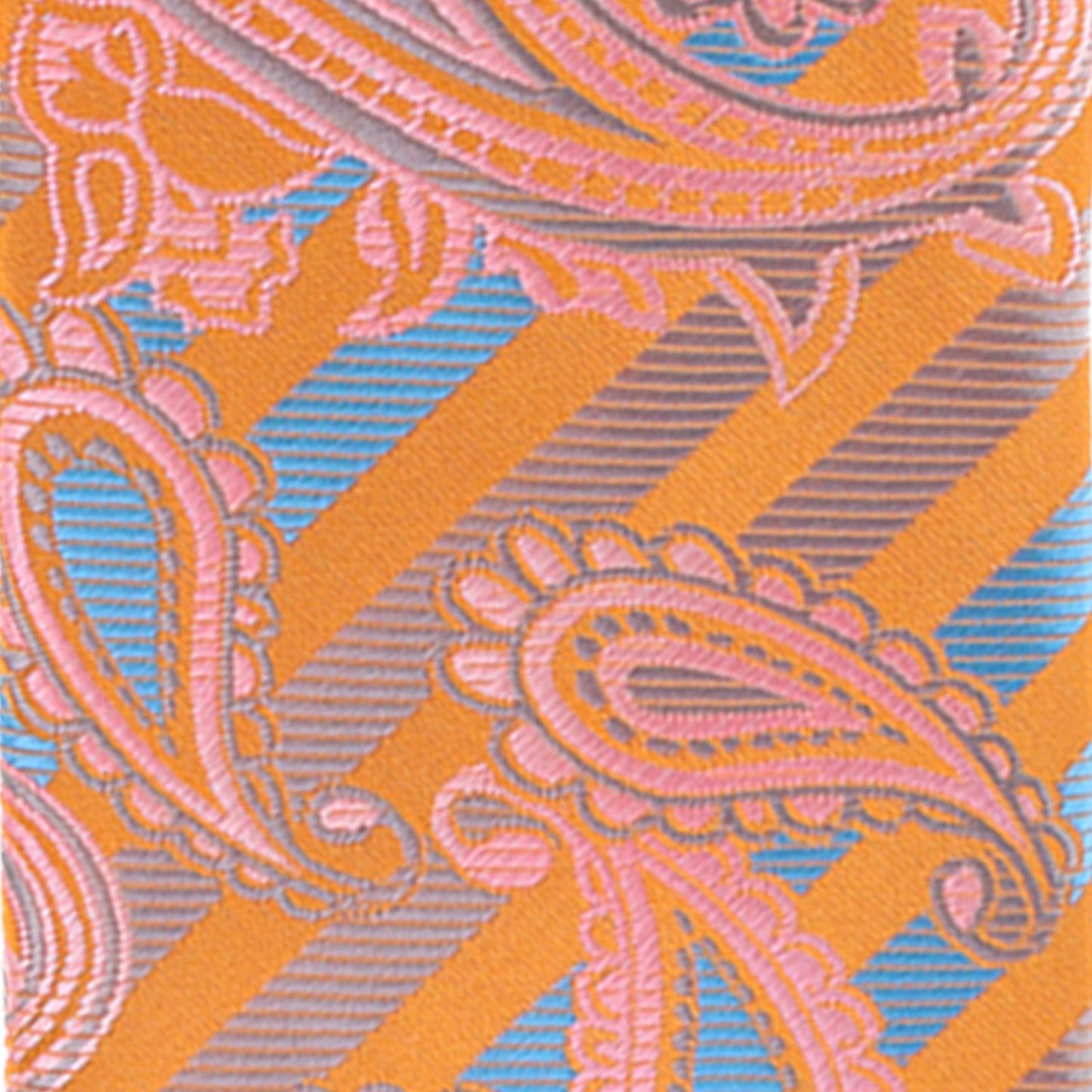 Vittorio Farina Men's Paisley Design Necktie & Pocket Square