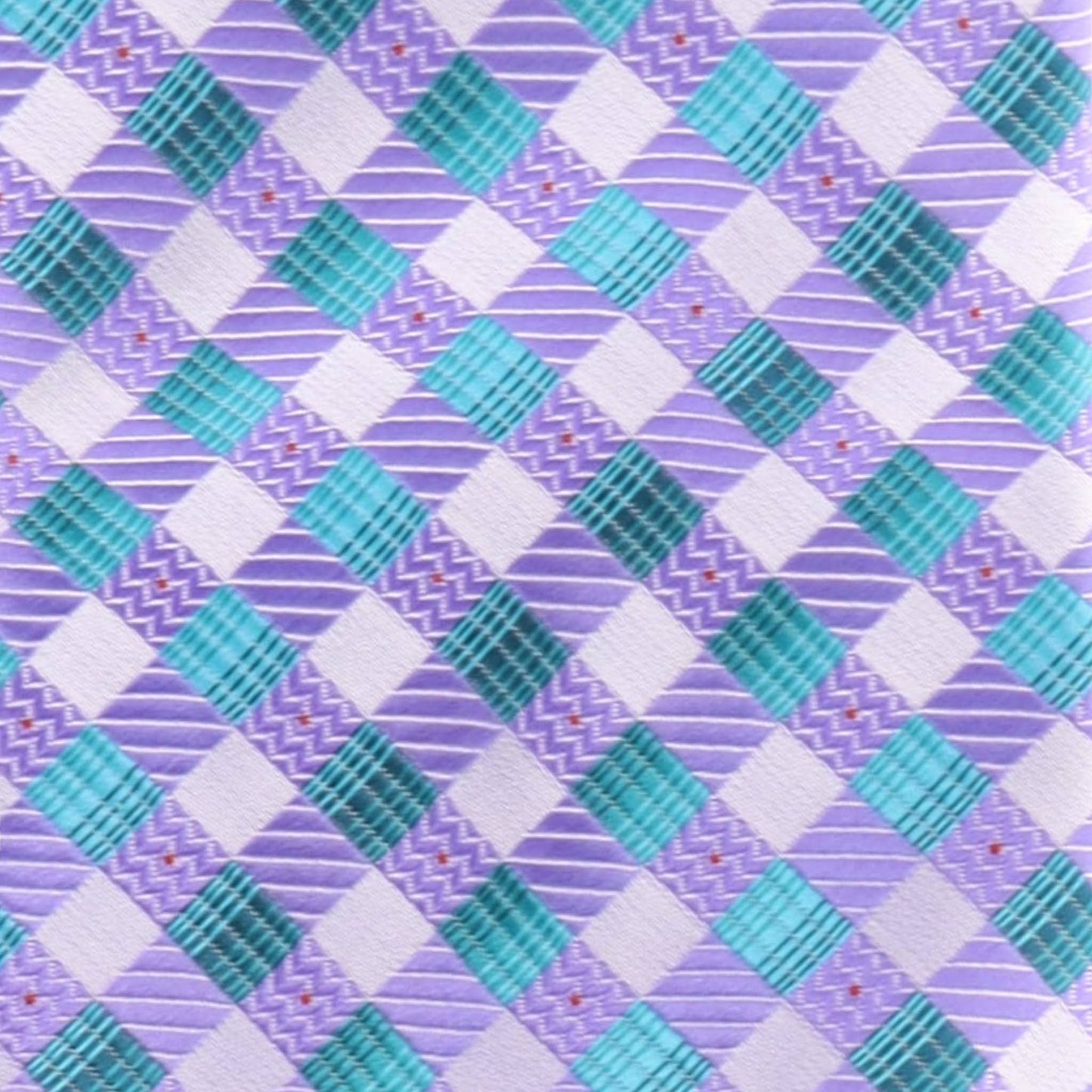 Vittorio Farina Men's Geometric Design Necktie & Pocket Square