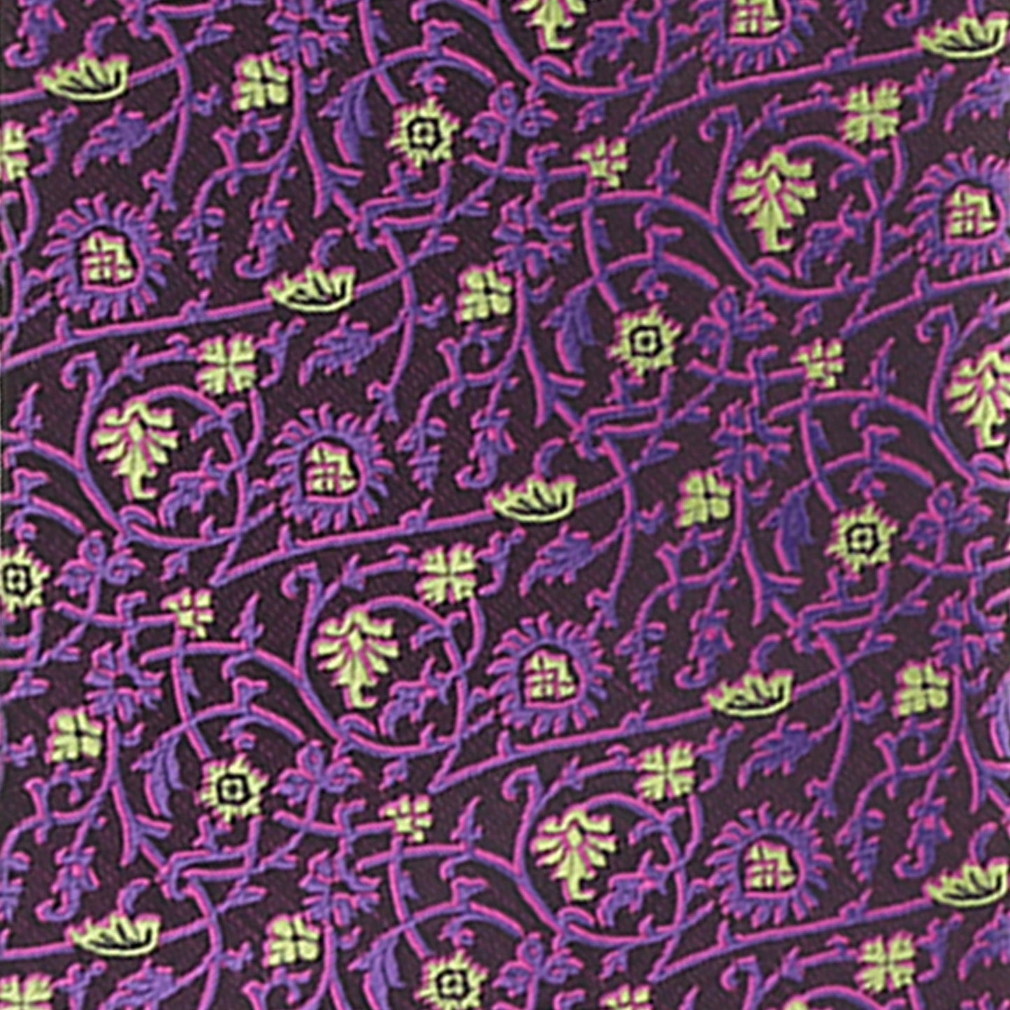 Vittorio Farina Men's Floral Design Necktie & Pocket Square