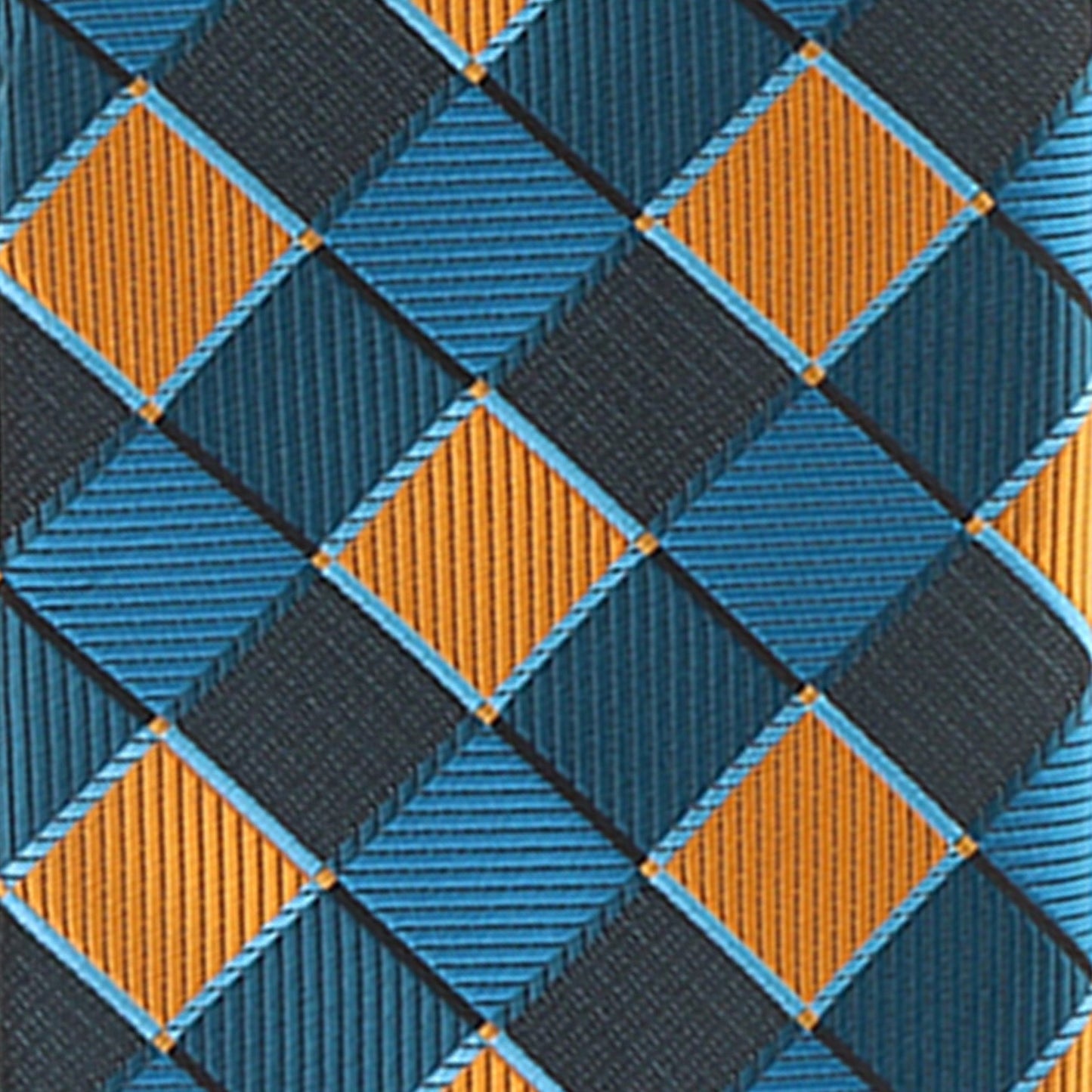 Vittorio Farina Men's Geometric Design Necktie & Pocket Square