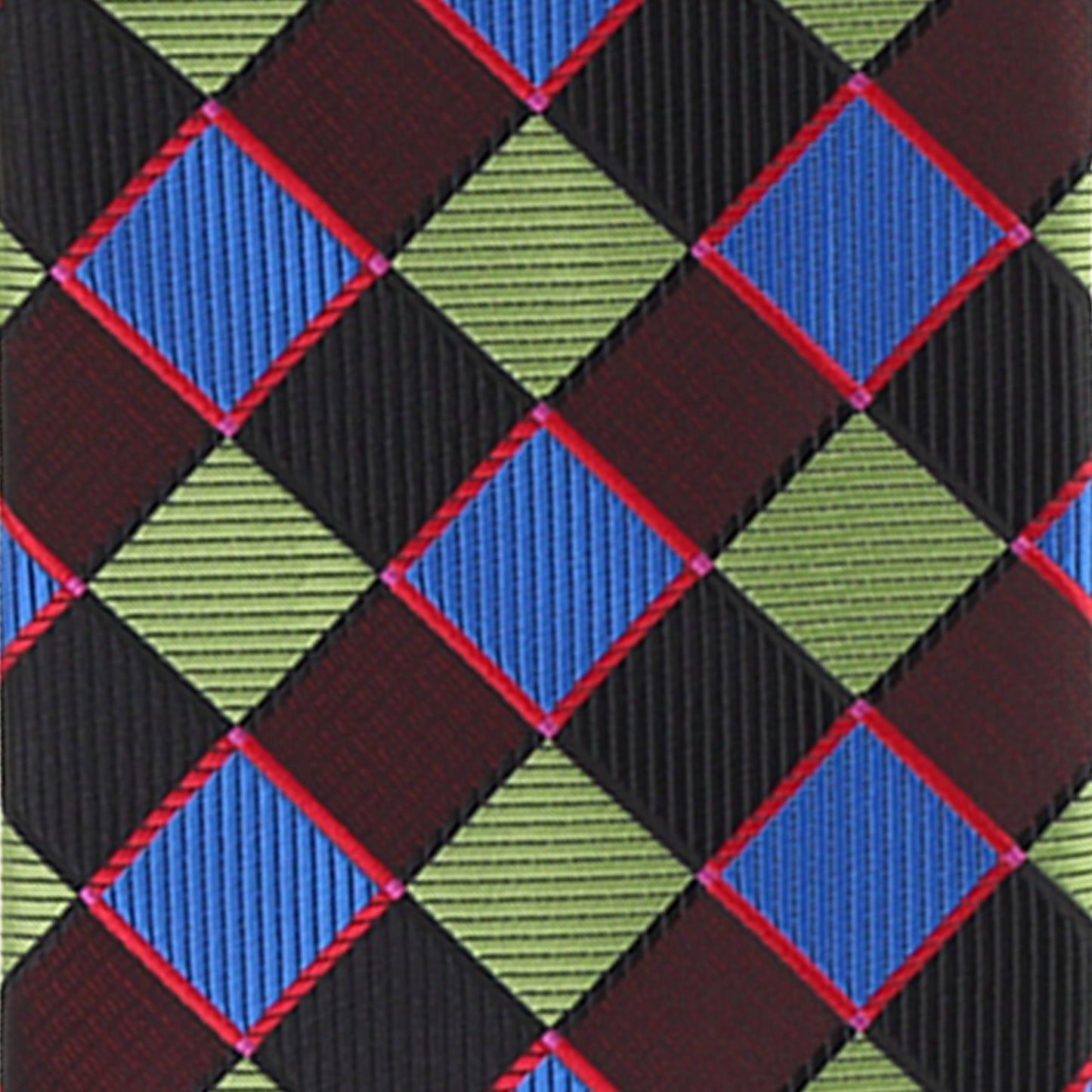 Vittorio Farina Men's Geometric Design Necktie & Pocket Square