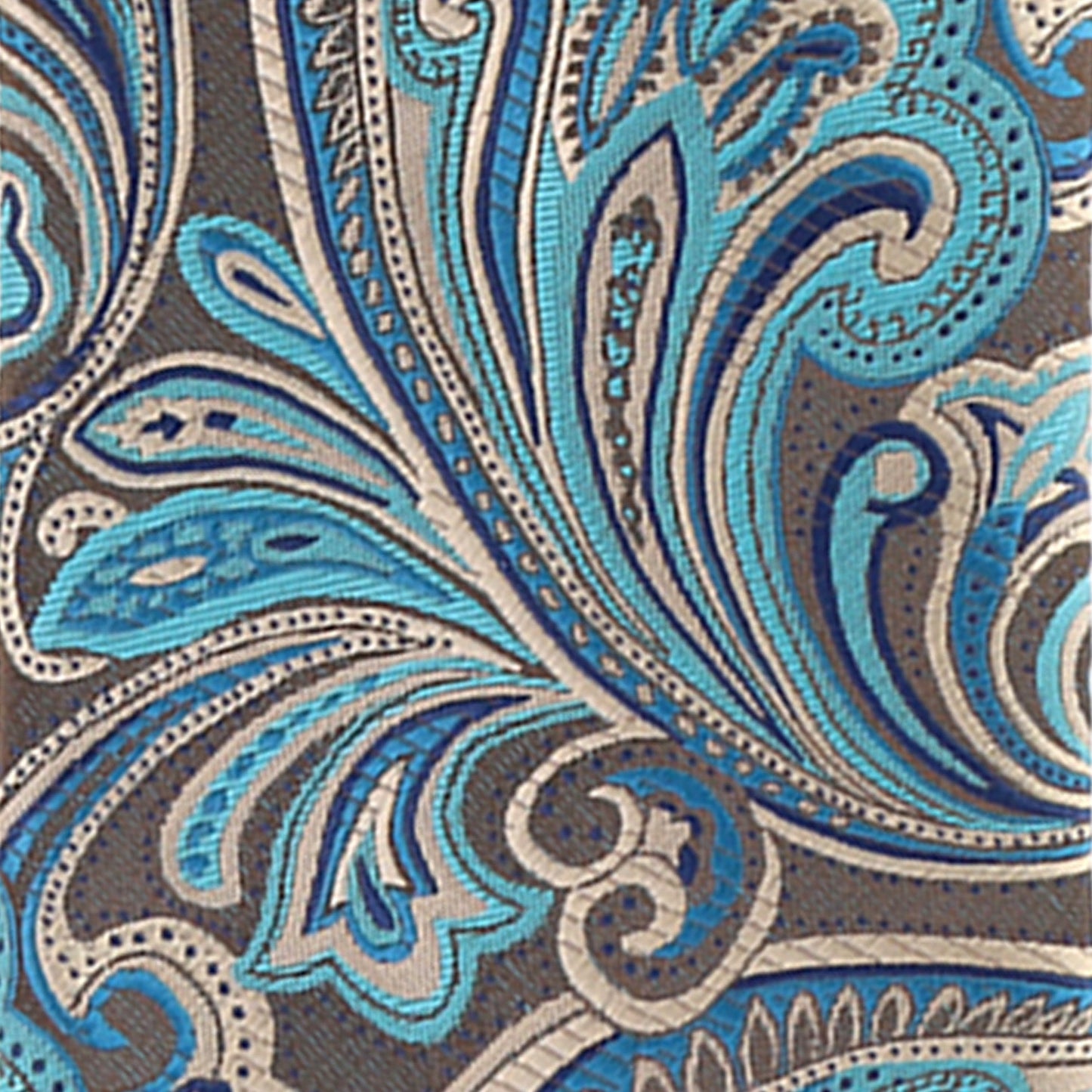 Vittorio Farina Men's Paisley Design Necktie & Pocket Square