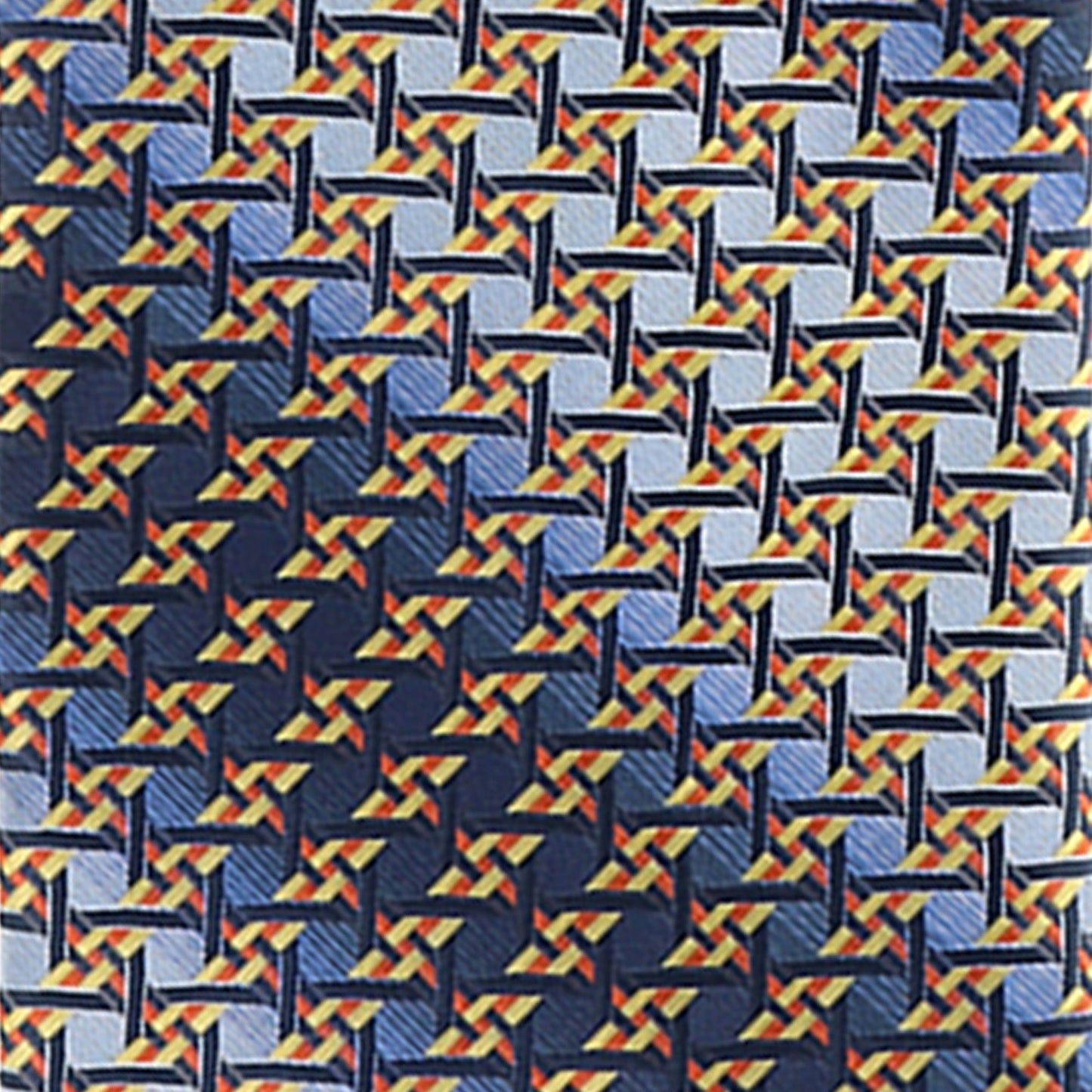 Vittorio Farina Men's Geometric Design Necktie & Pocket Square