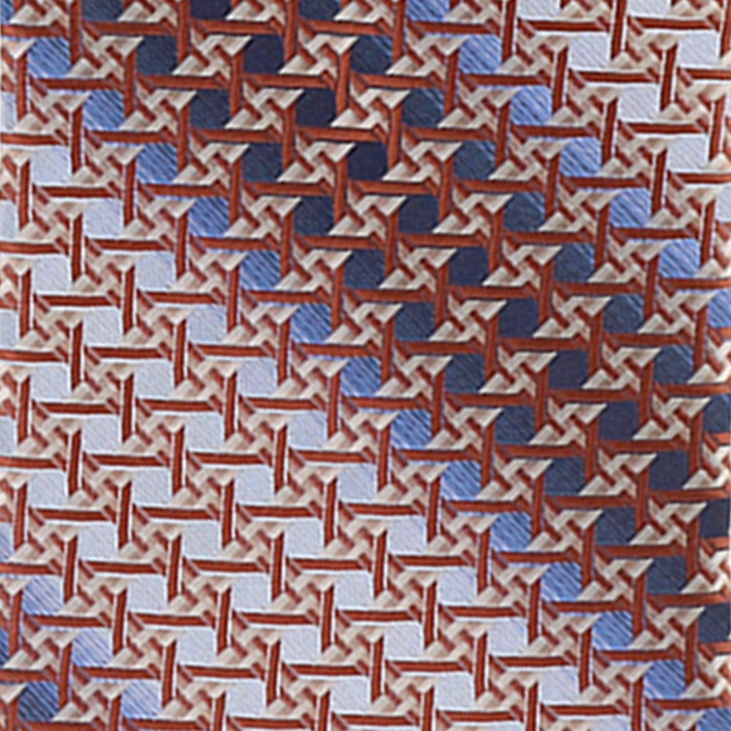 Vittorio Farina Men's Geometric Design Necktie & Pocket Square