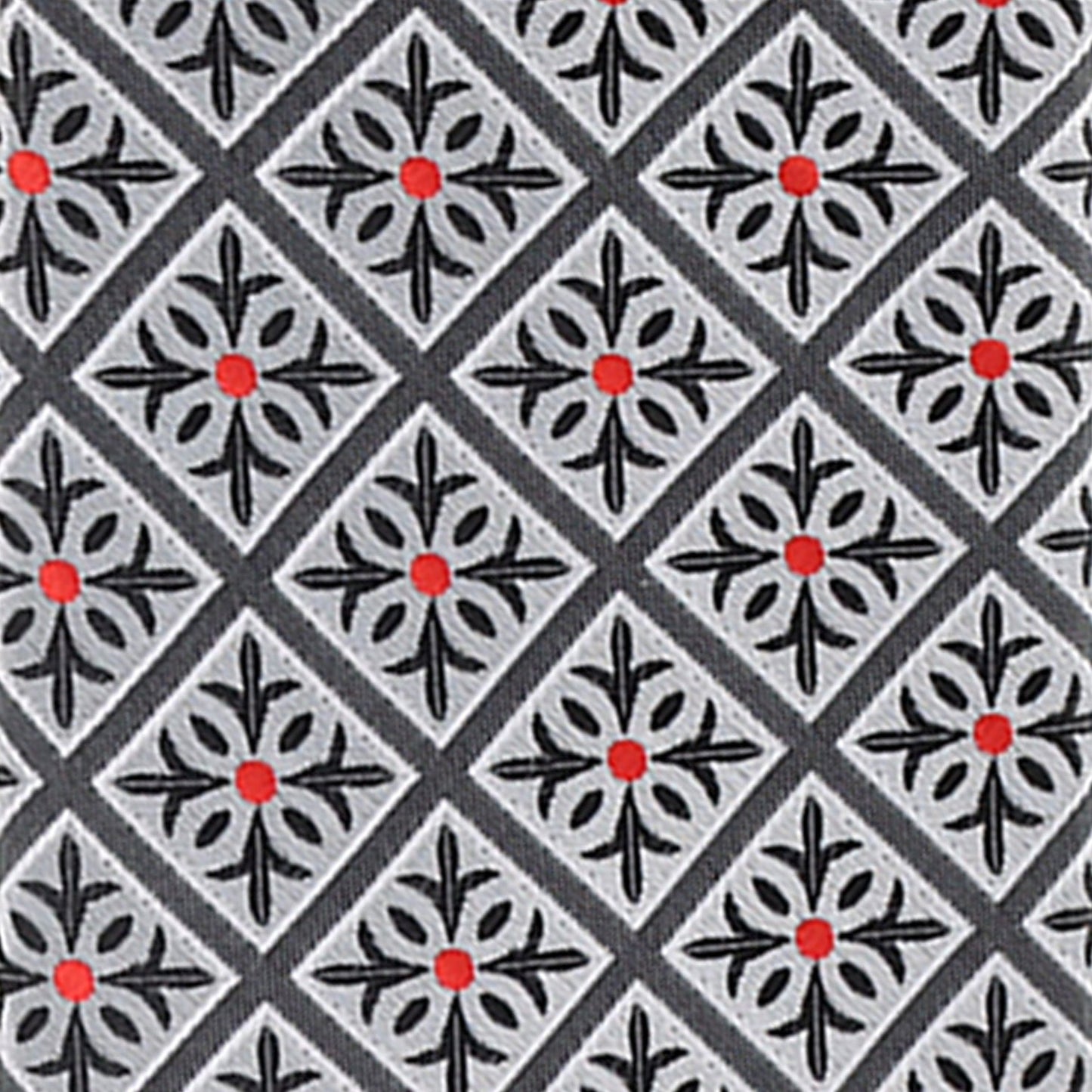 Vittorio Farina Men's Geometric Design Necktie & Pocket Square